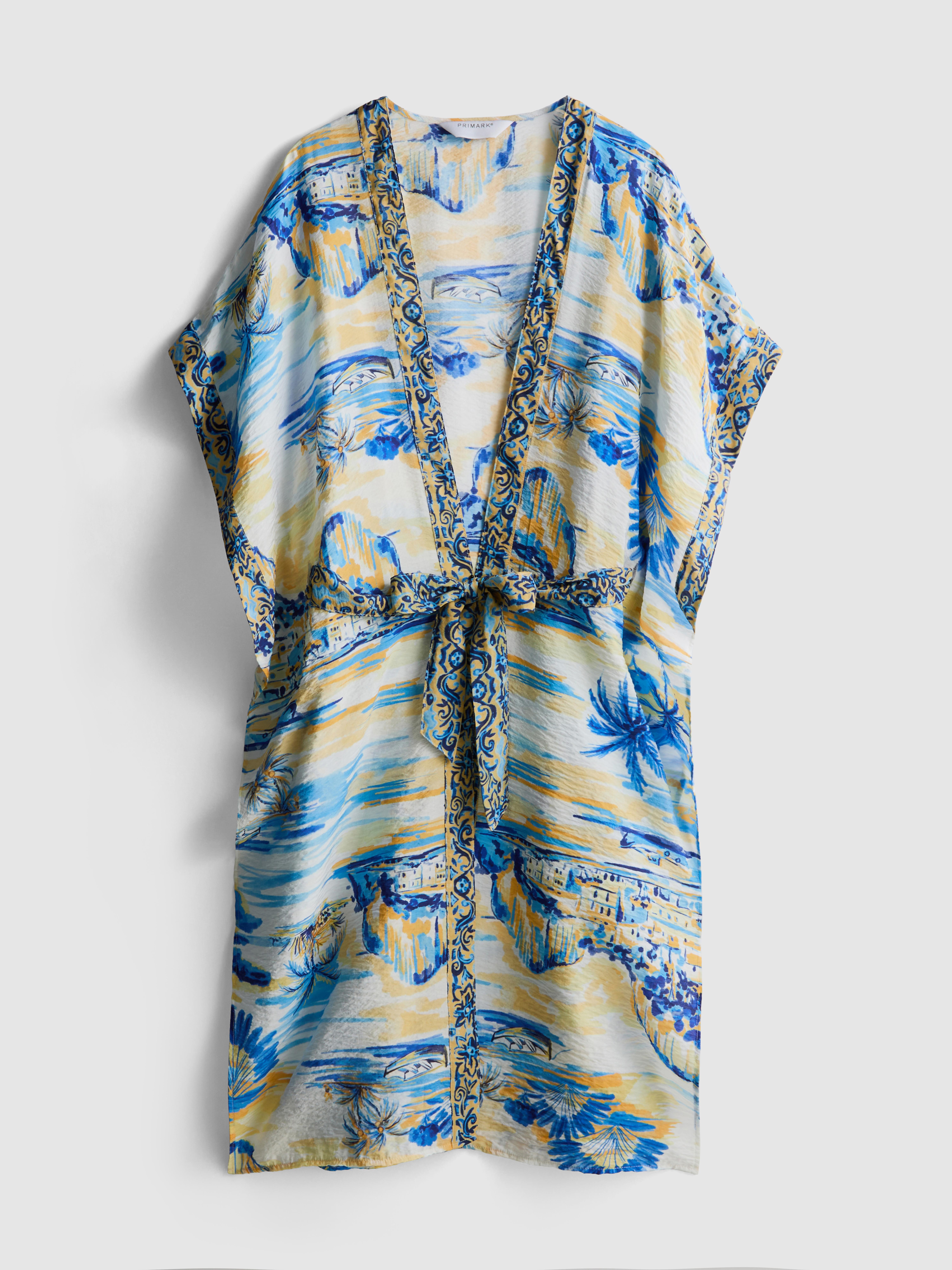 Printed Midi Wrap Beach Cover Up