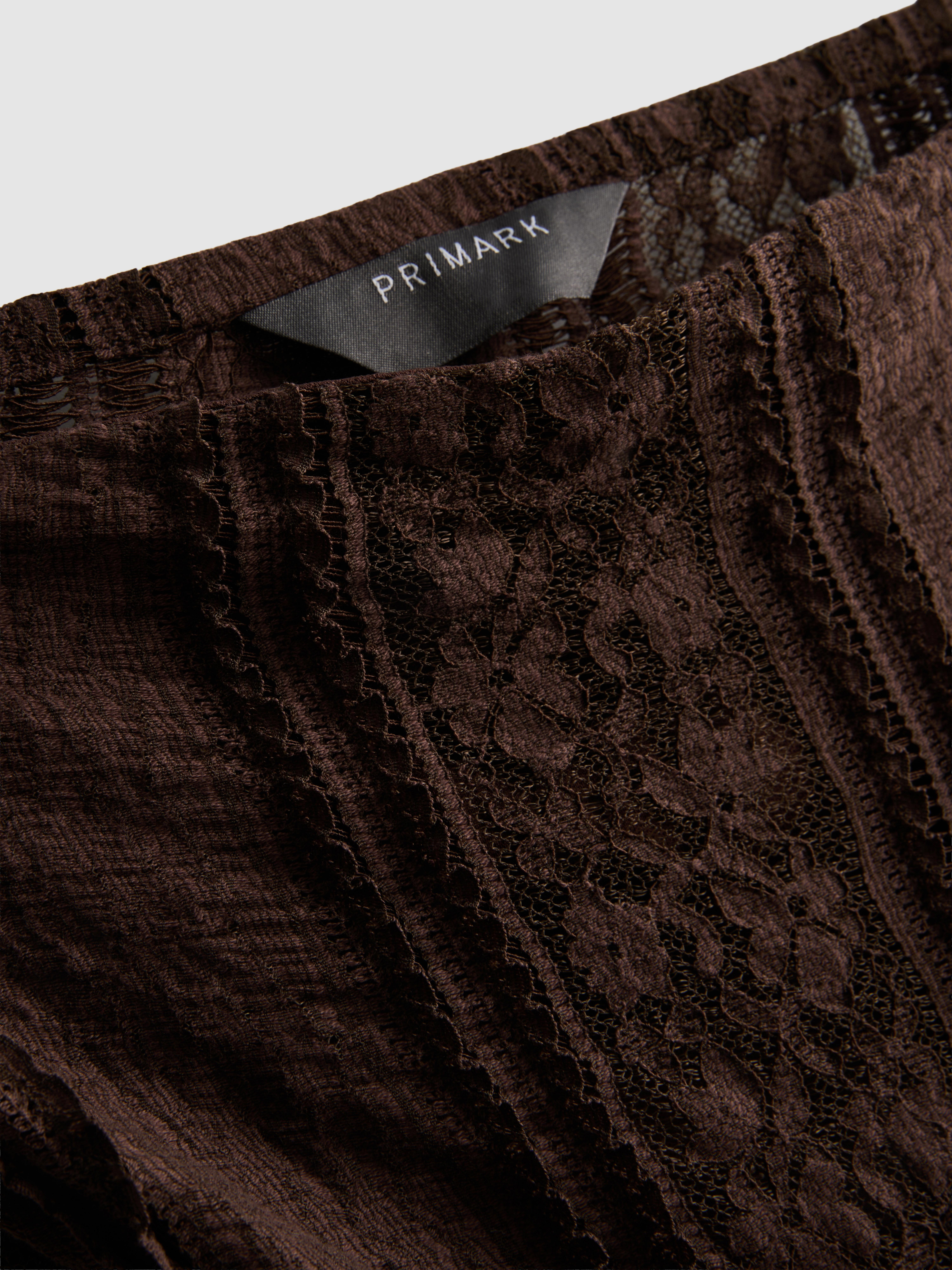 Cotton Blend Lace Bandeau