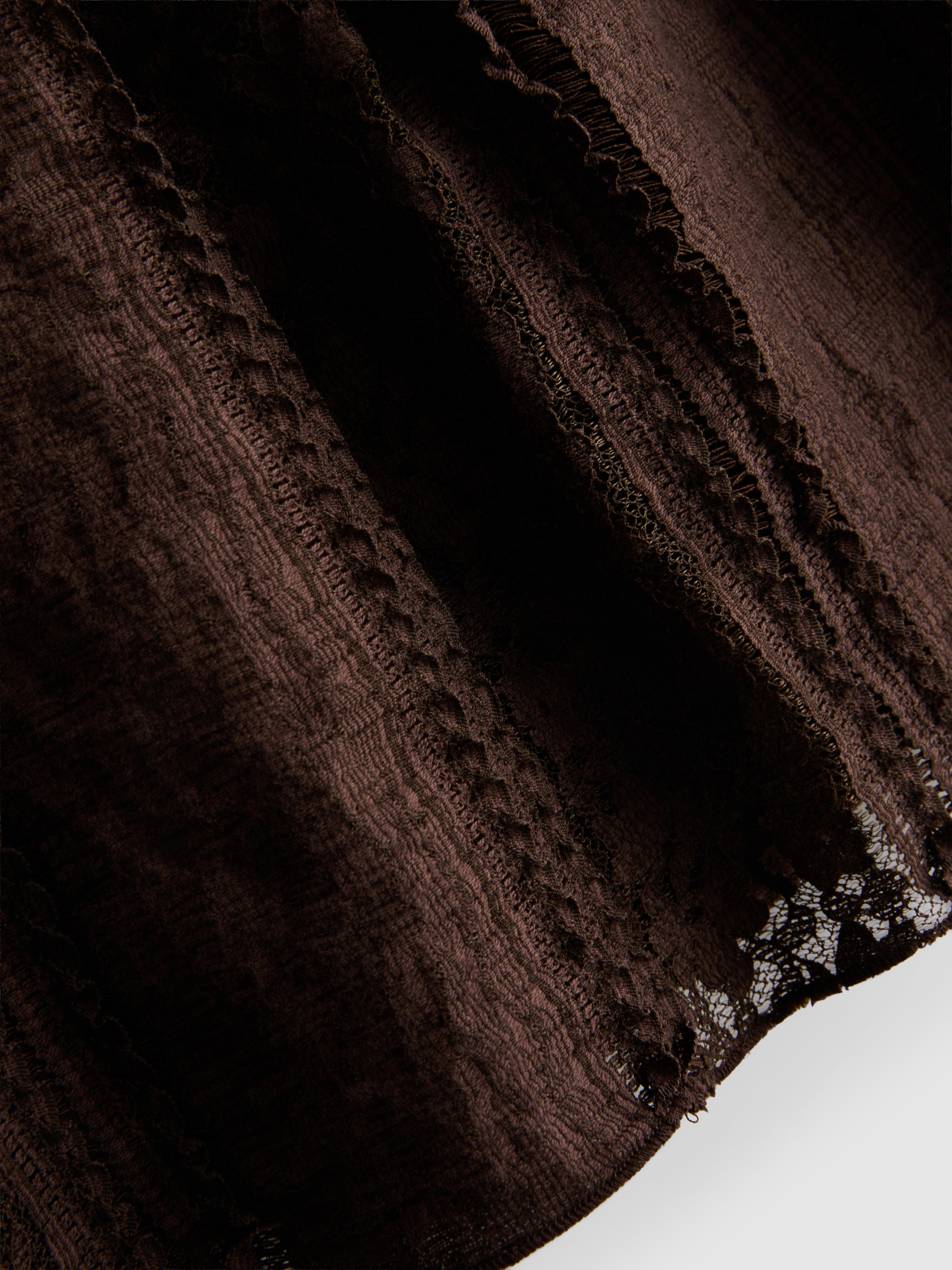 Cotton Blend Lace Bandeau