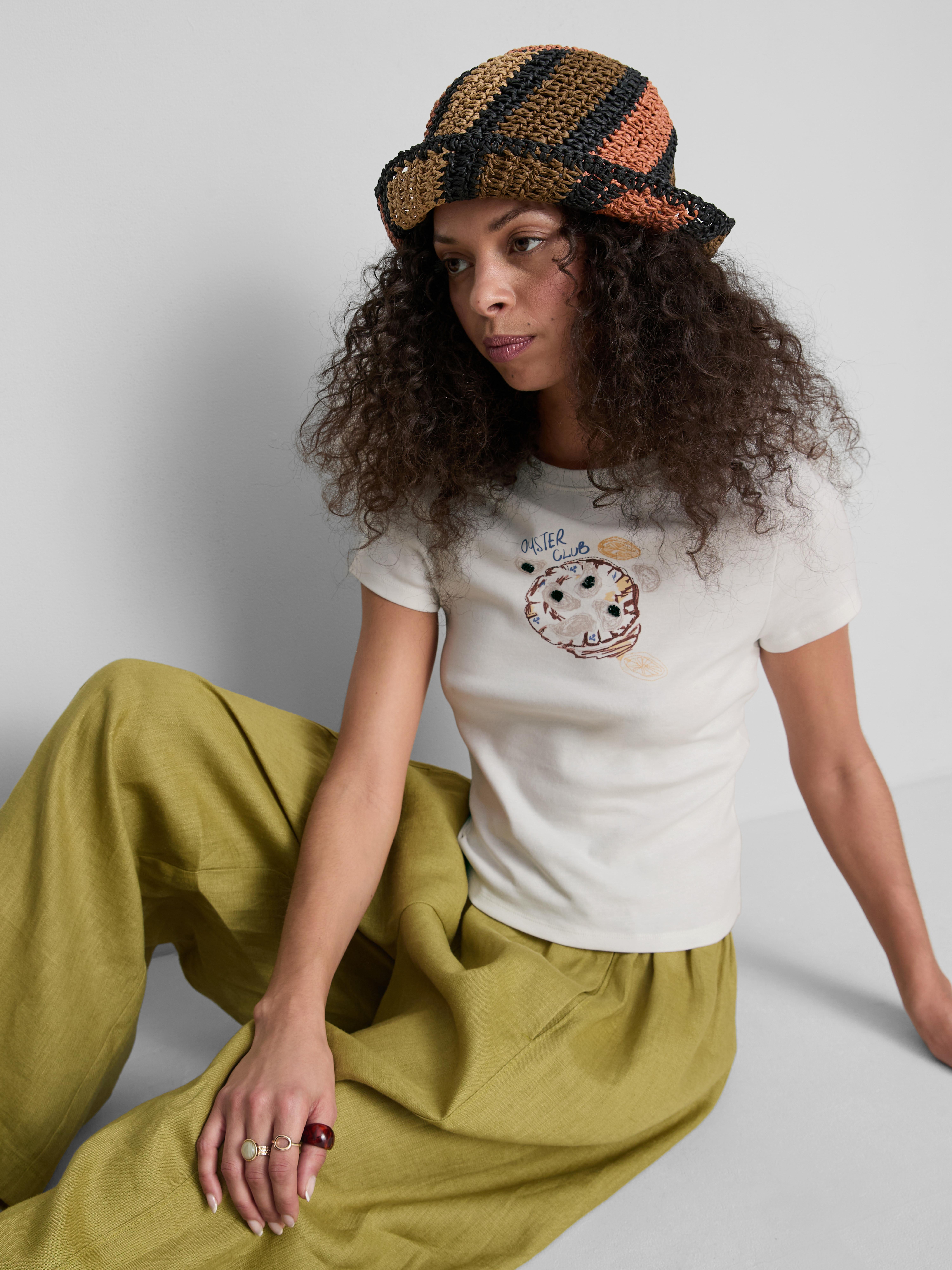 Maglietta mini in cotone con grafica