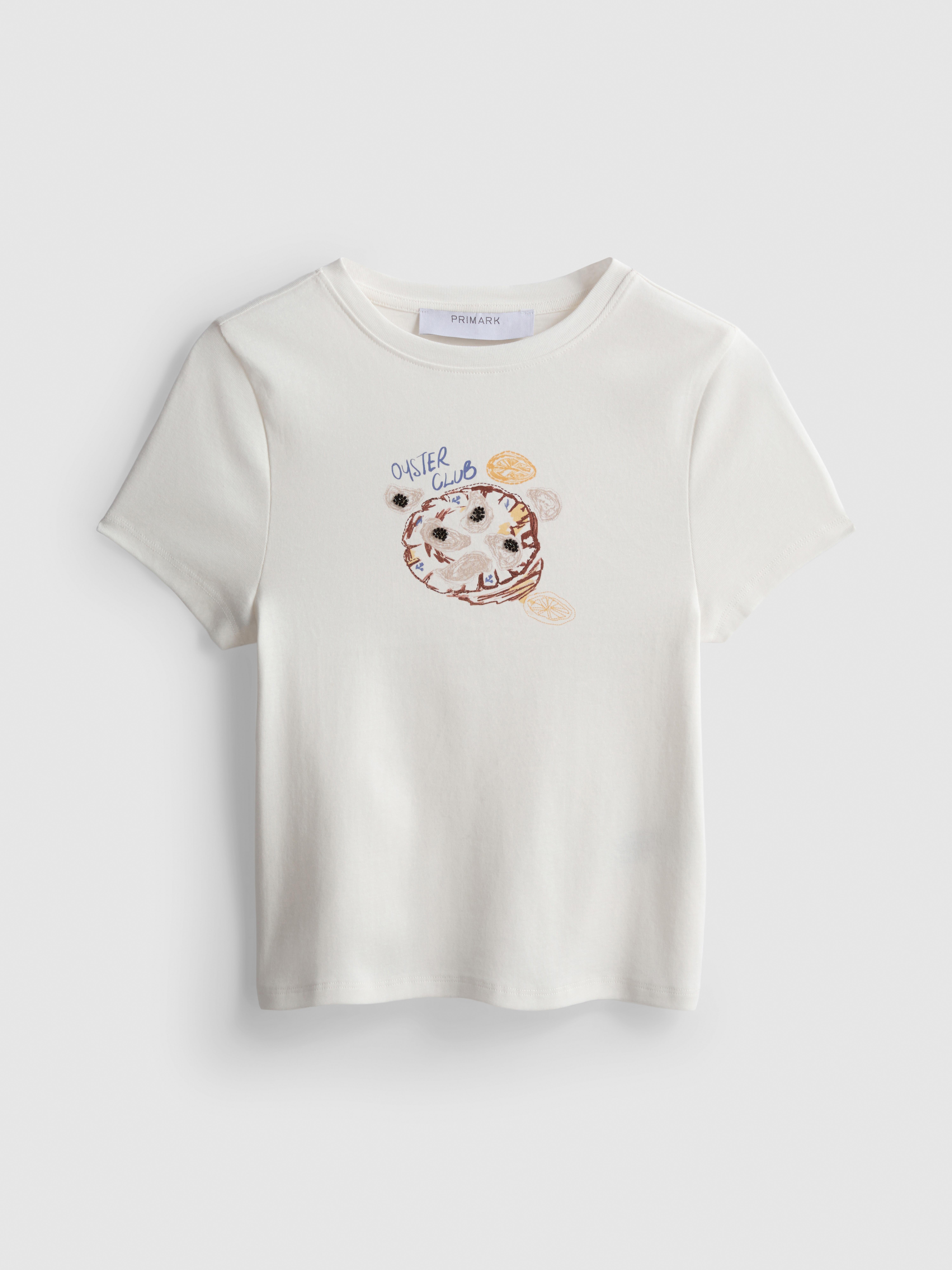 Maglietta mini in cotone con grafica