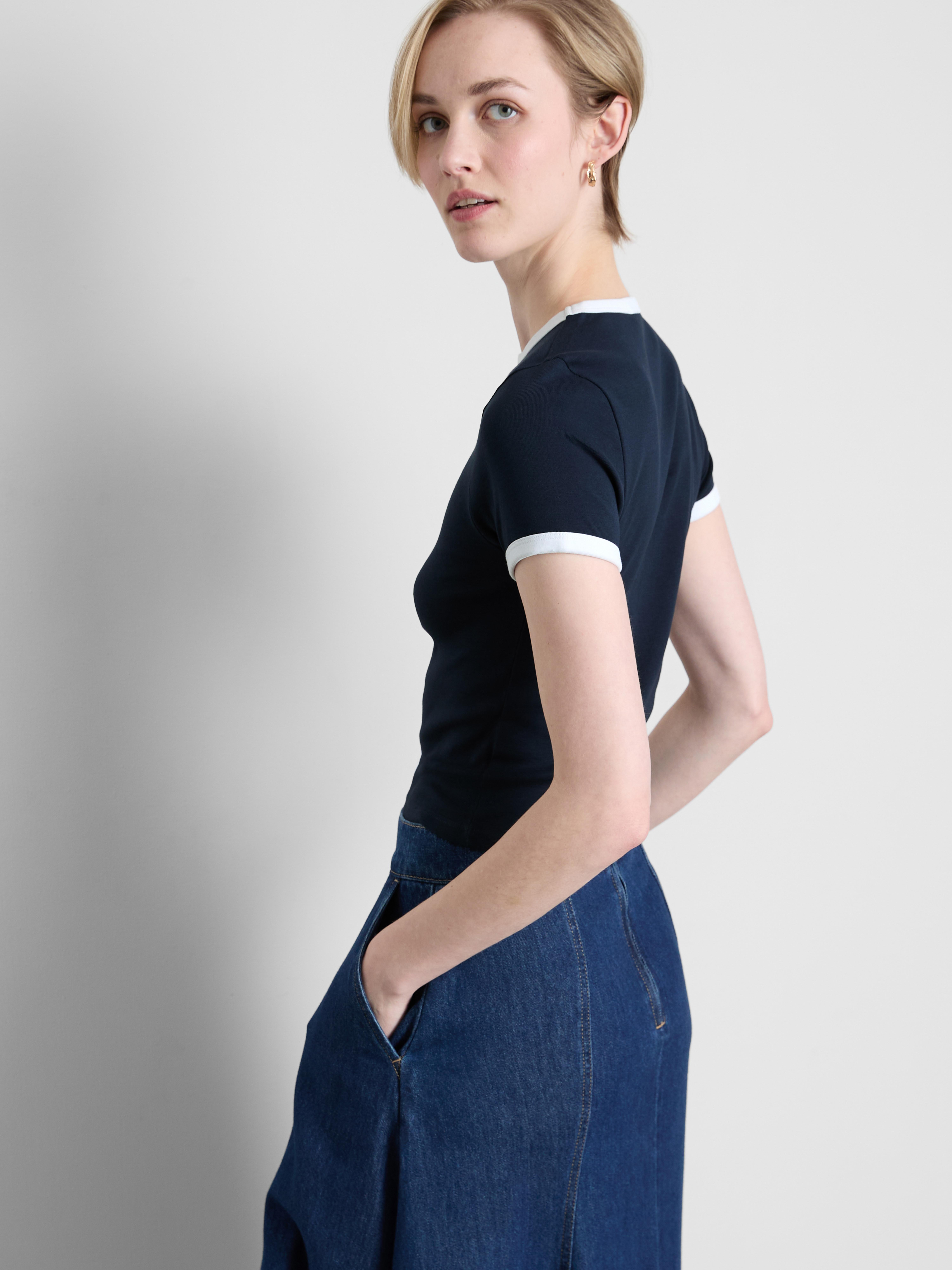 Maglietta mini in cotone con grafica