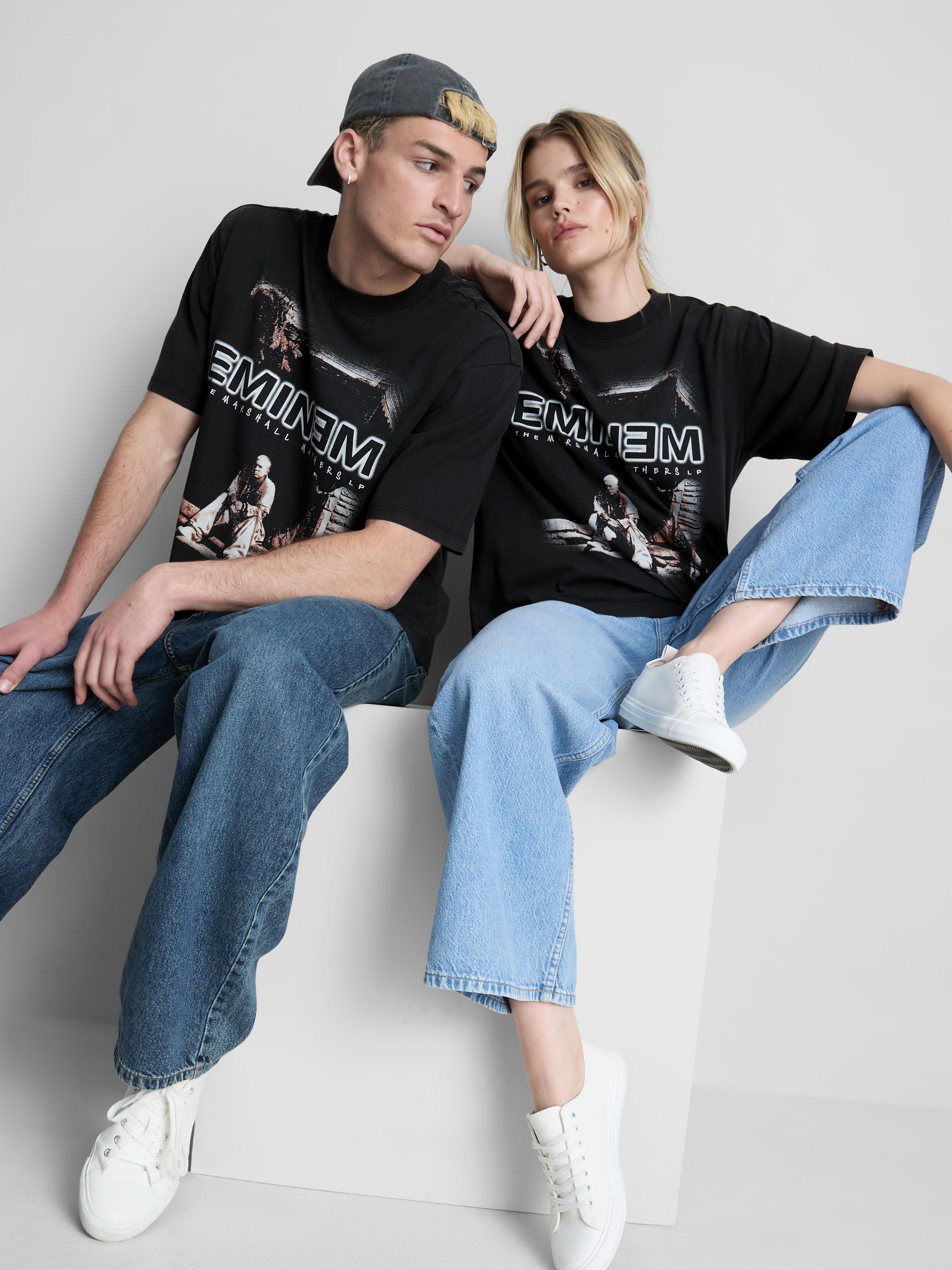 Tricou cu imprimeu cu Eminem