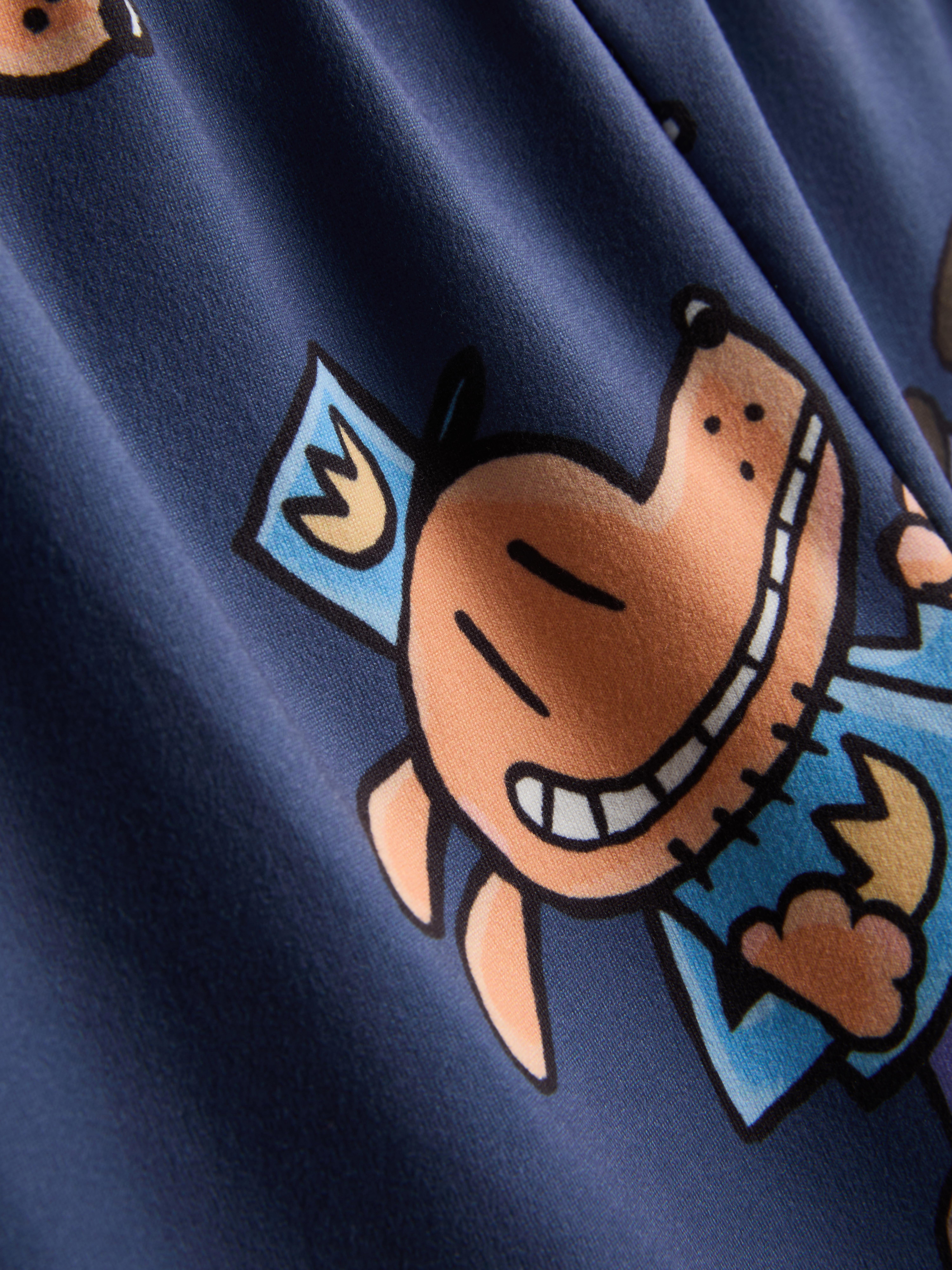 1,5–8 Jahre | Kurzer „Dog Man“ Schlafanzug