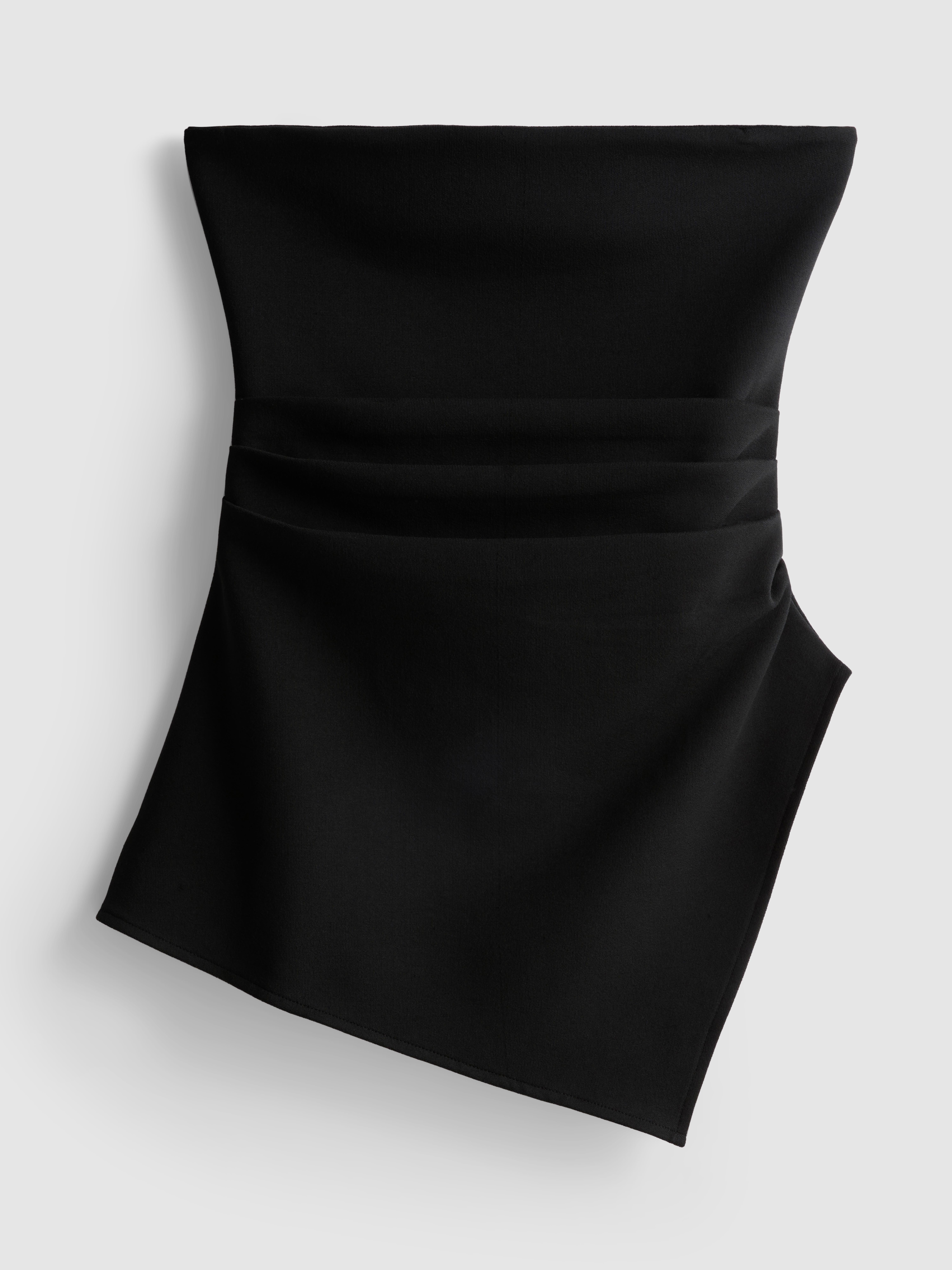 Asymmetrisches Bandeau-Top mit hohem Baumwollanteil