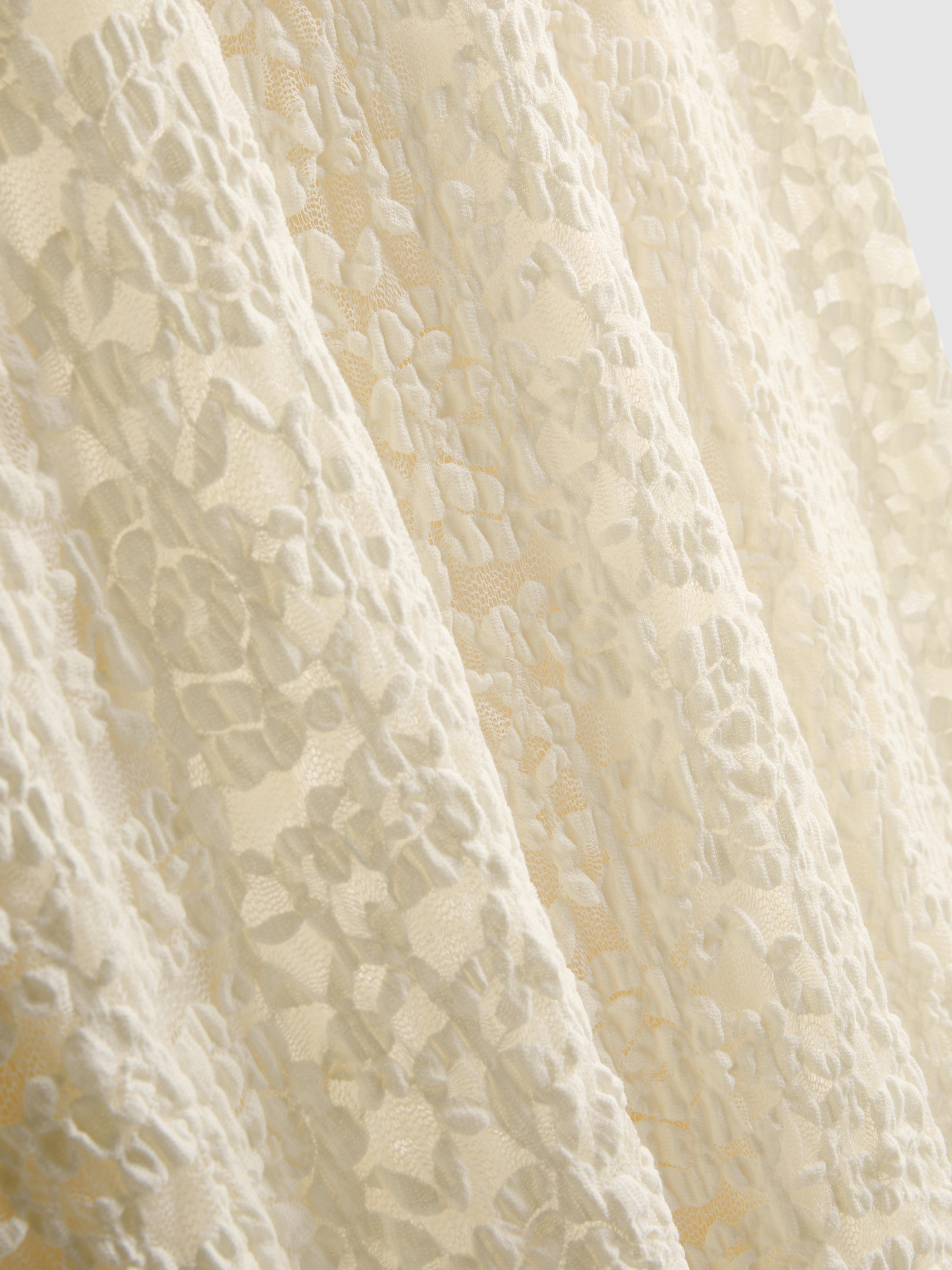 Women's White Stretch Lace Maxi Dress | Primark