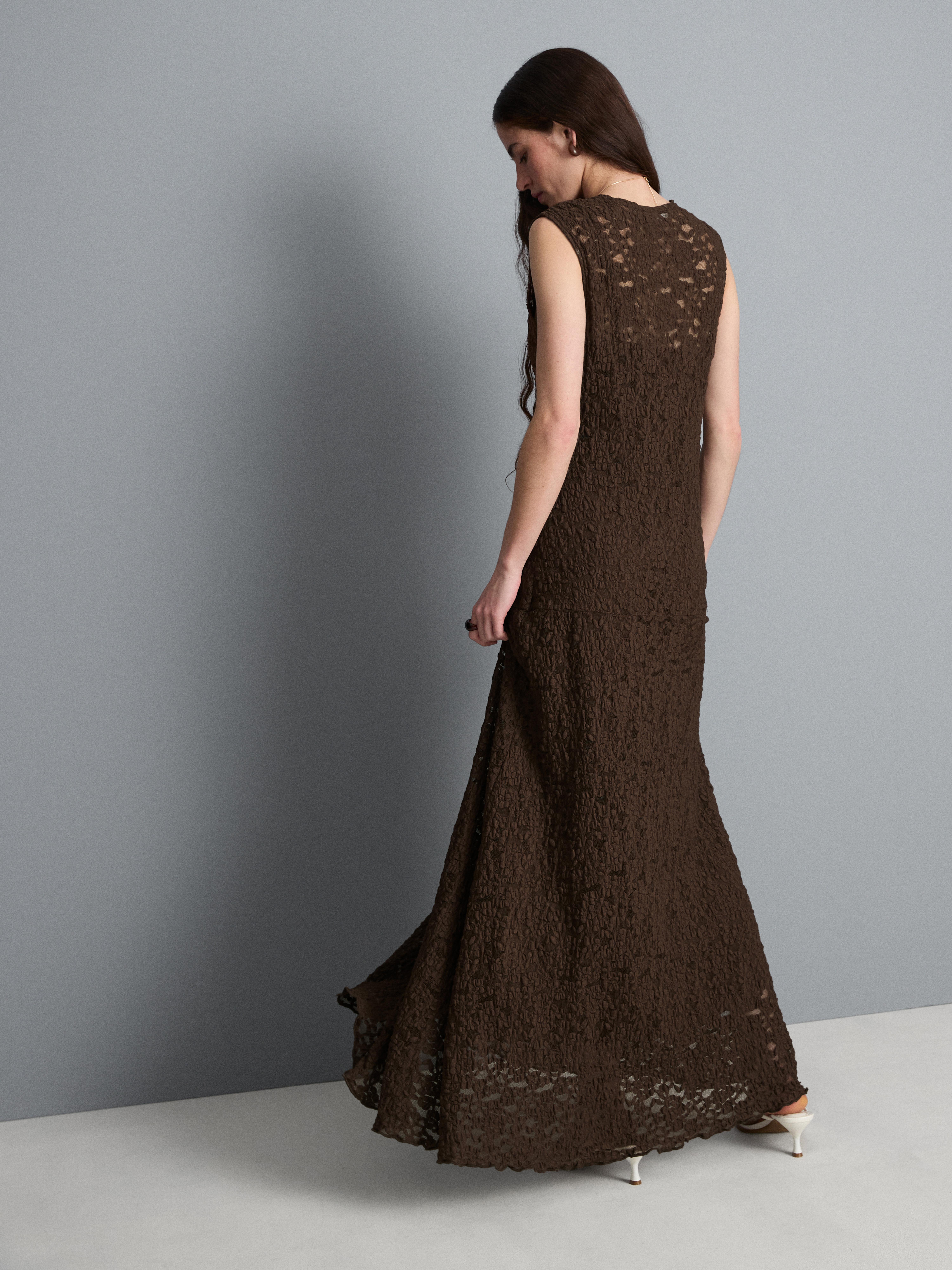 Stretch Lace Maxi Dress