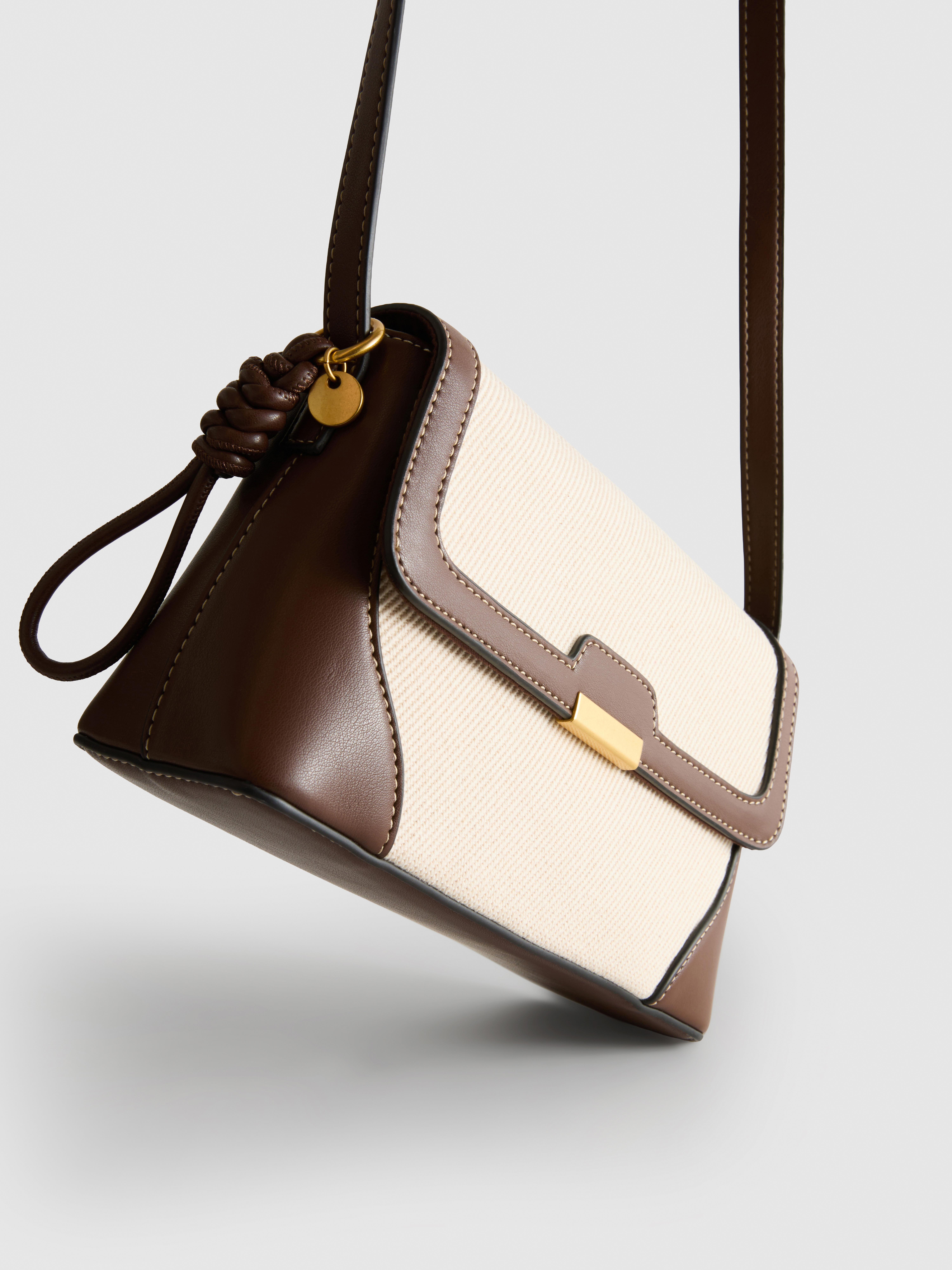 Faux Leather Crossbody Bag