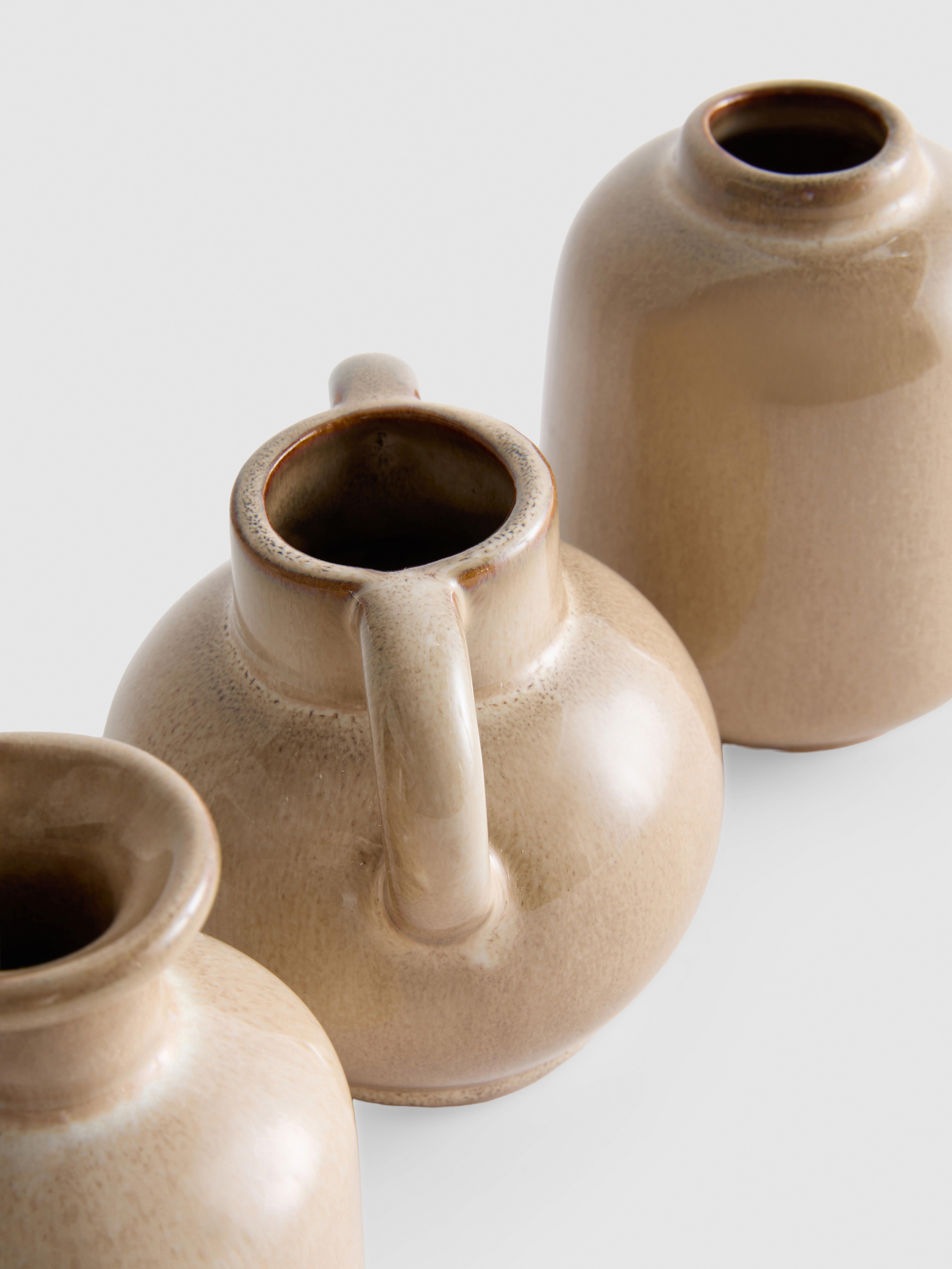3pk Ceramic Vase Ornaments