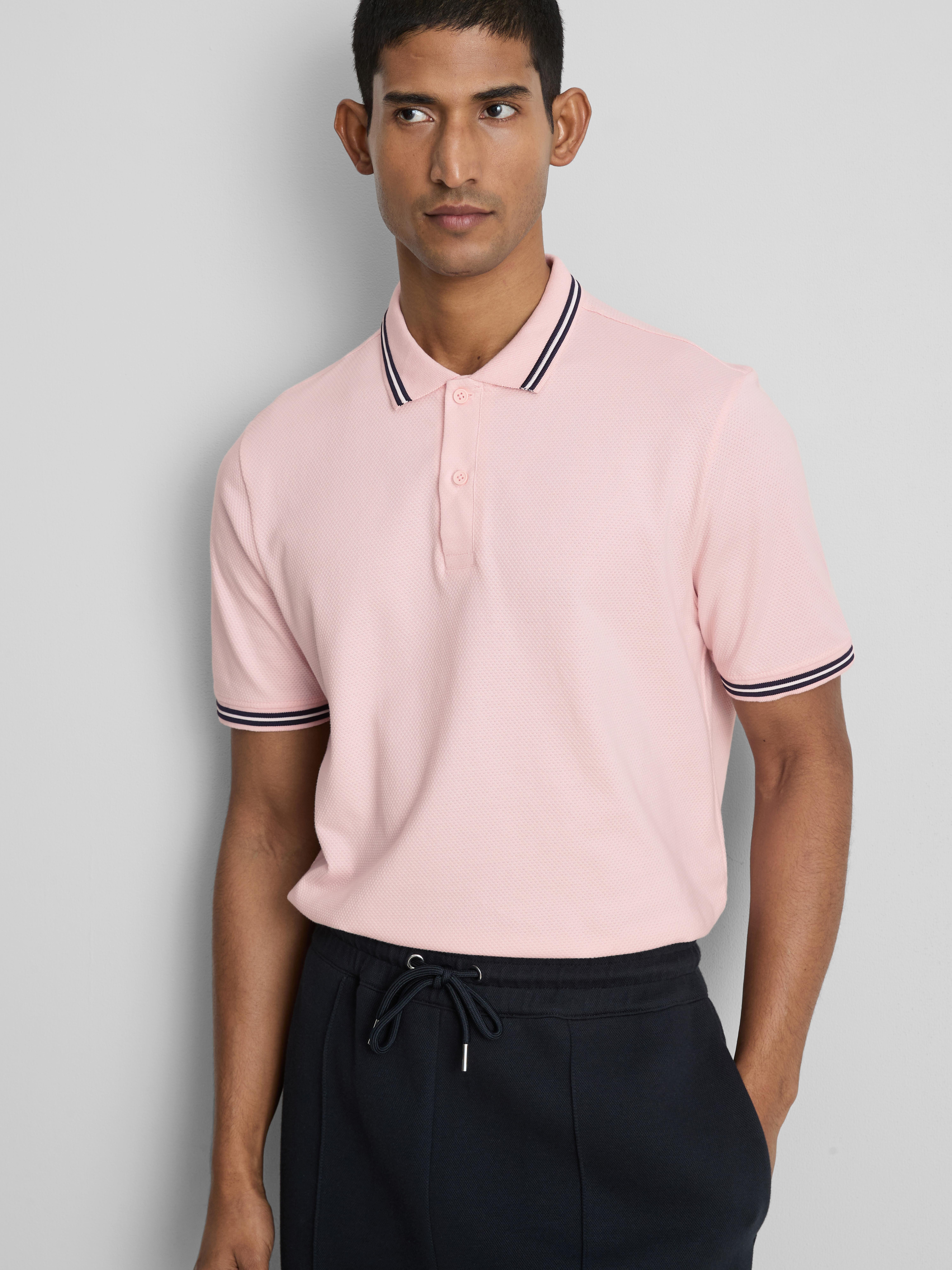 Tipped Collar Polo Shirt