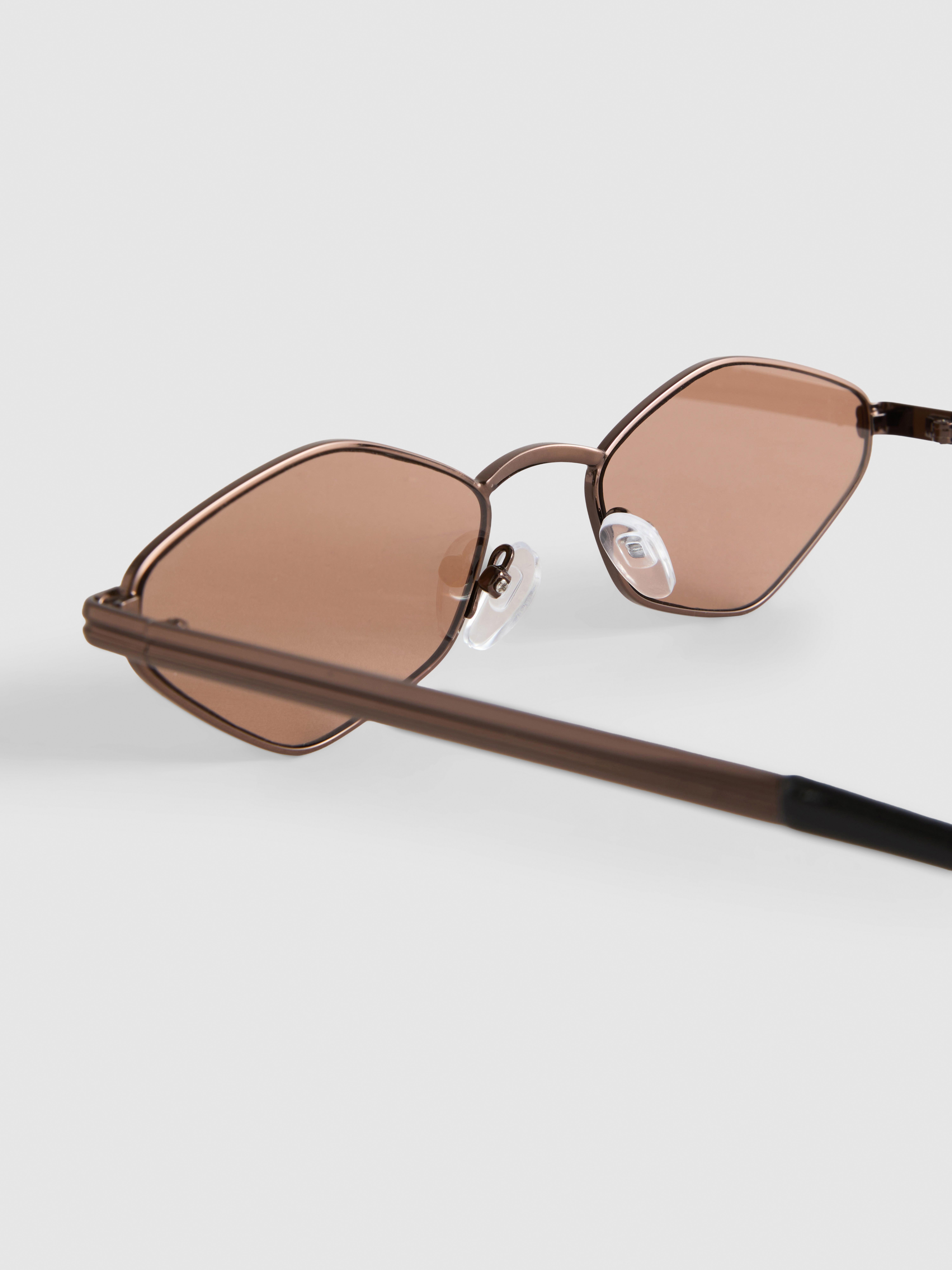 Hexagon Metal Frame Sunglasses