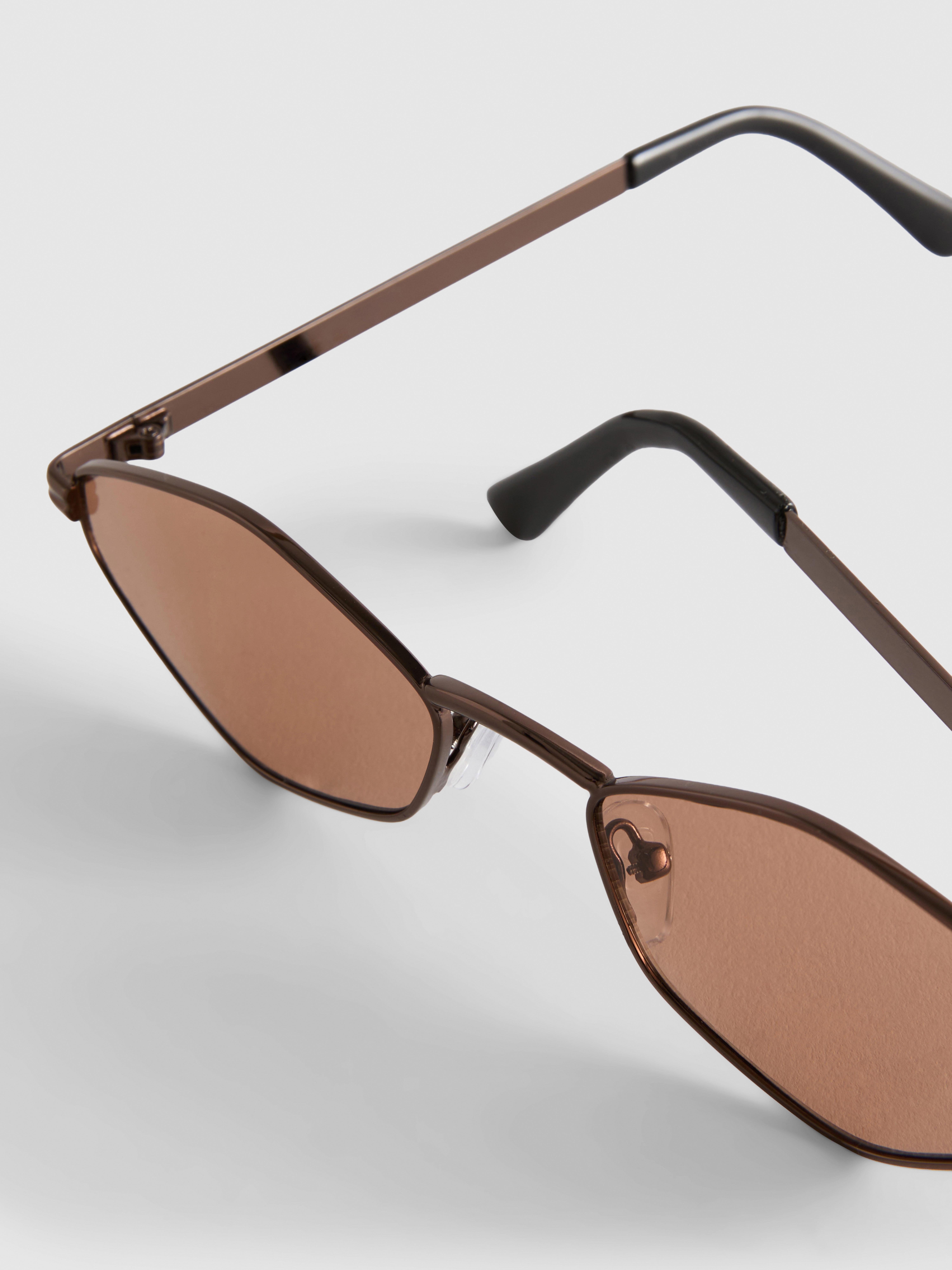 Hexagon Metal Frame Sunglasses