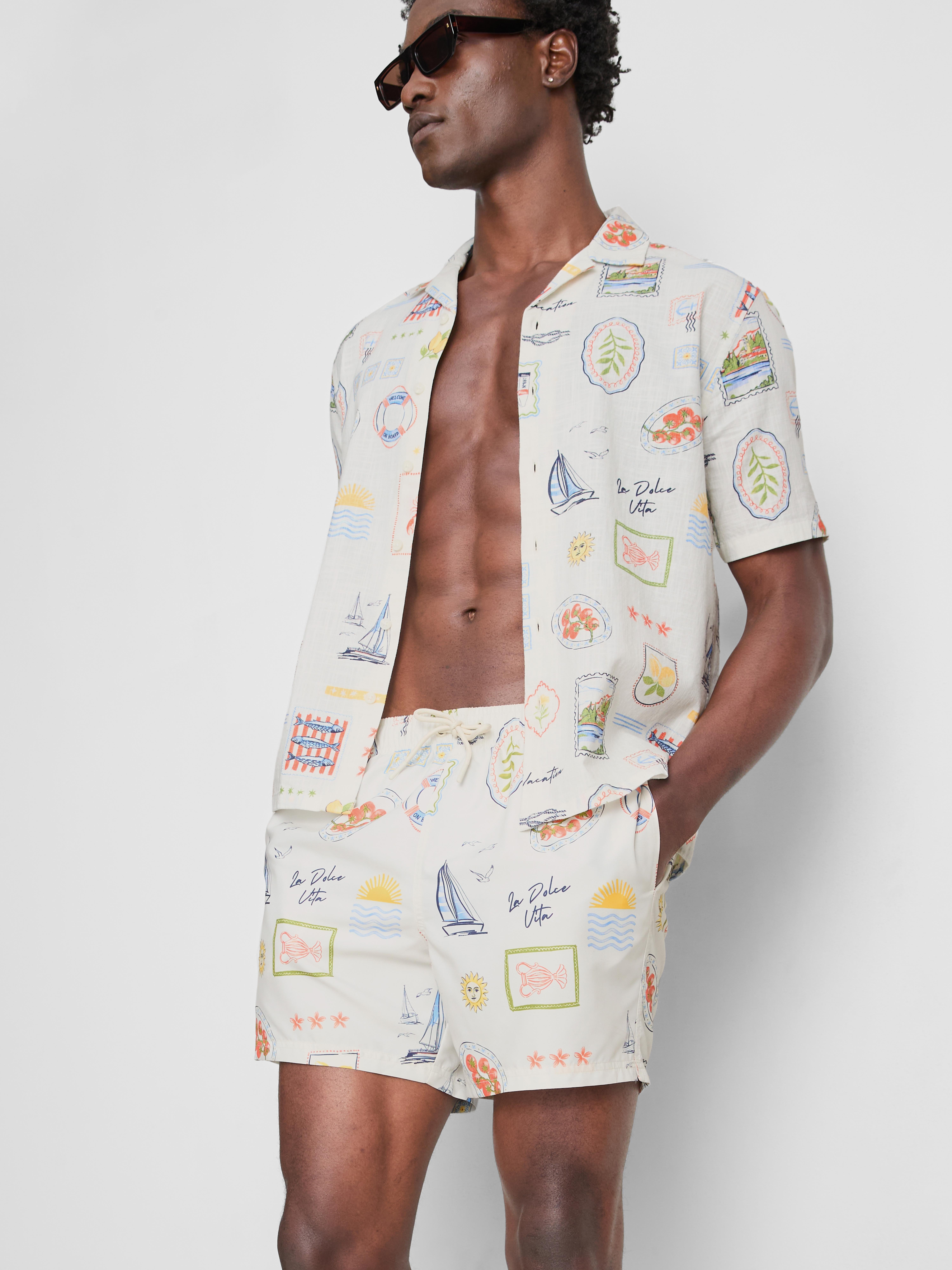 Postcard Swim Shorts