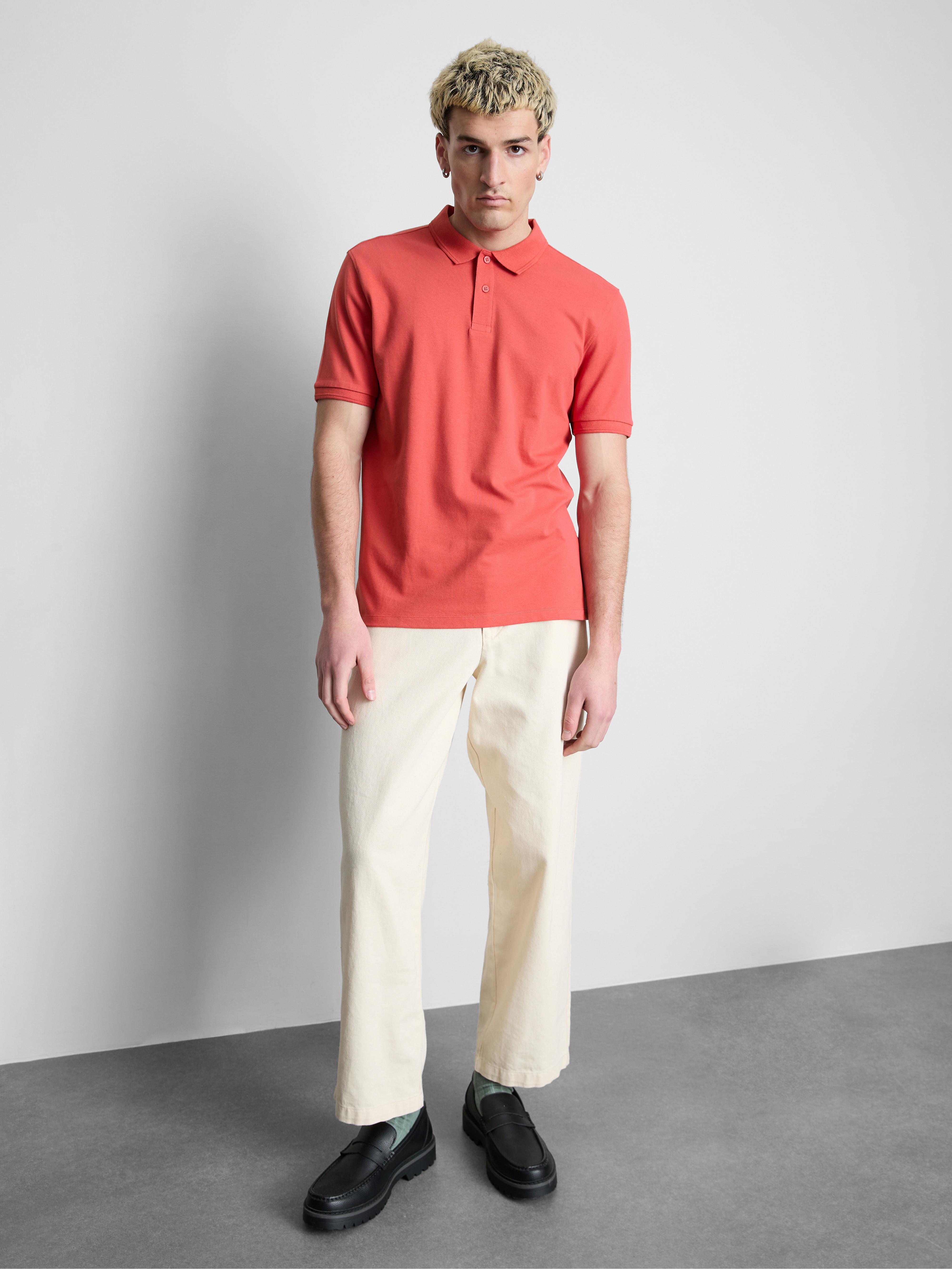 Poloshirt met korte mouwen Koraalkleurig