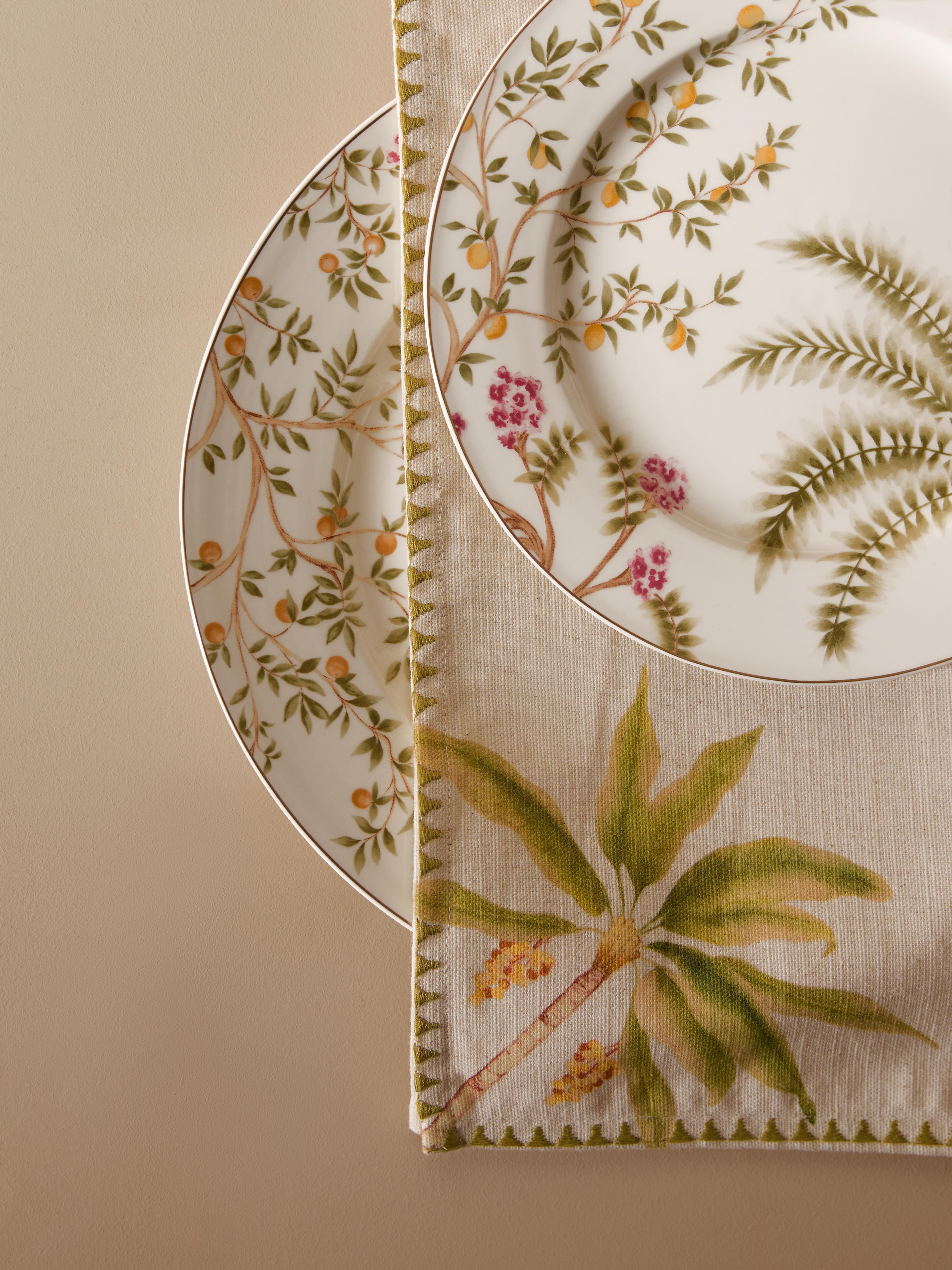 2pk The Edit Watercolour Palm Tree Cloth Napkins