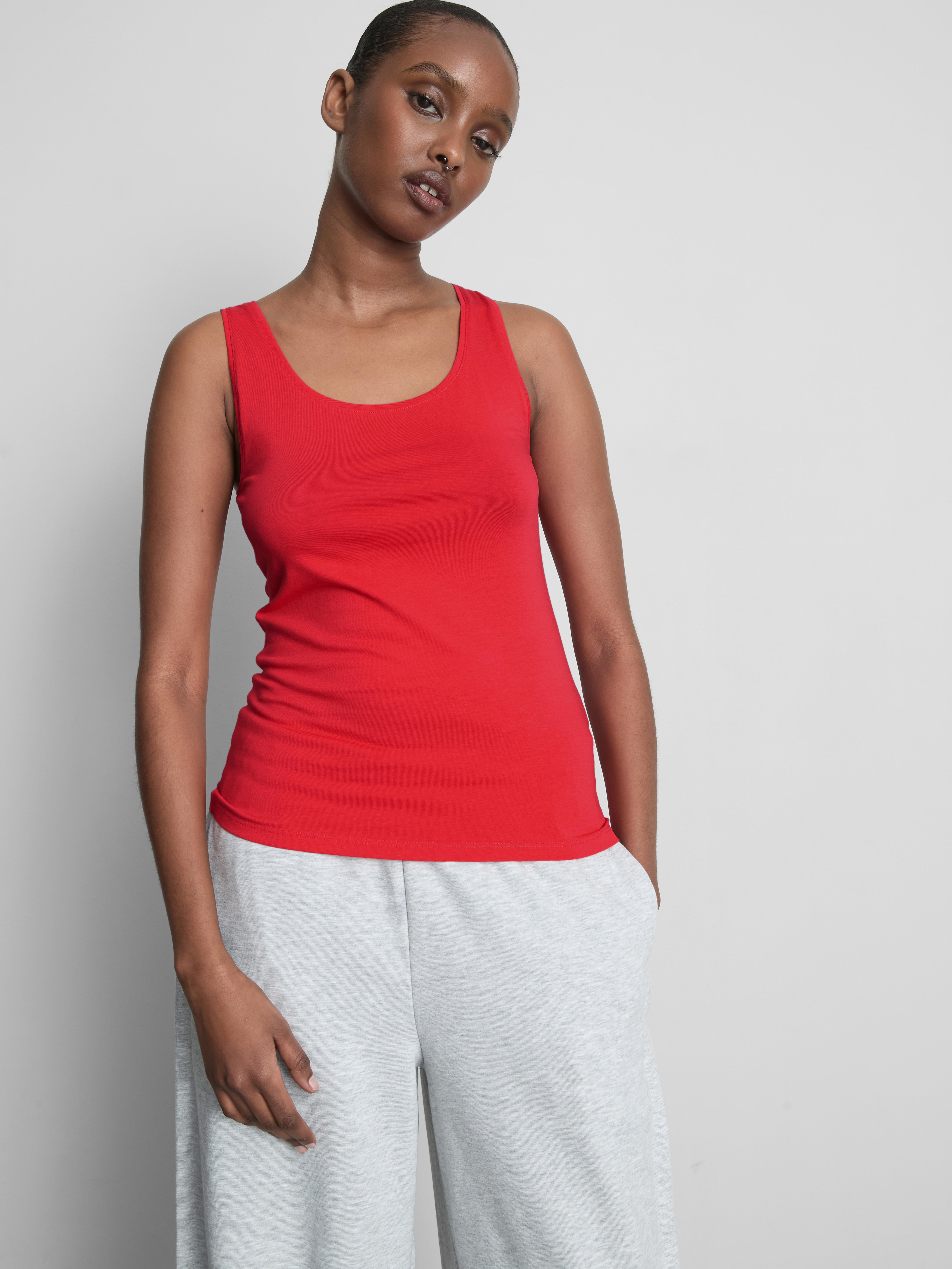 Cotton Rich Stretch Tank