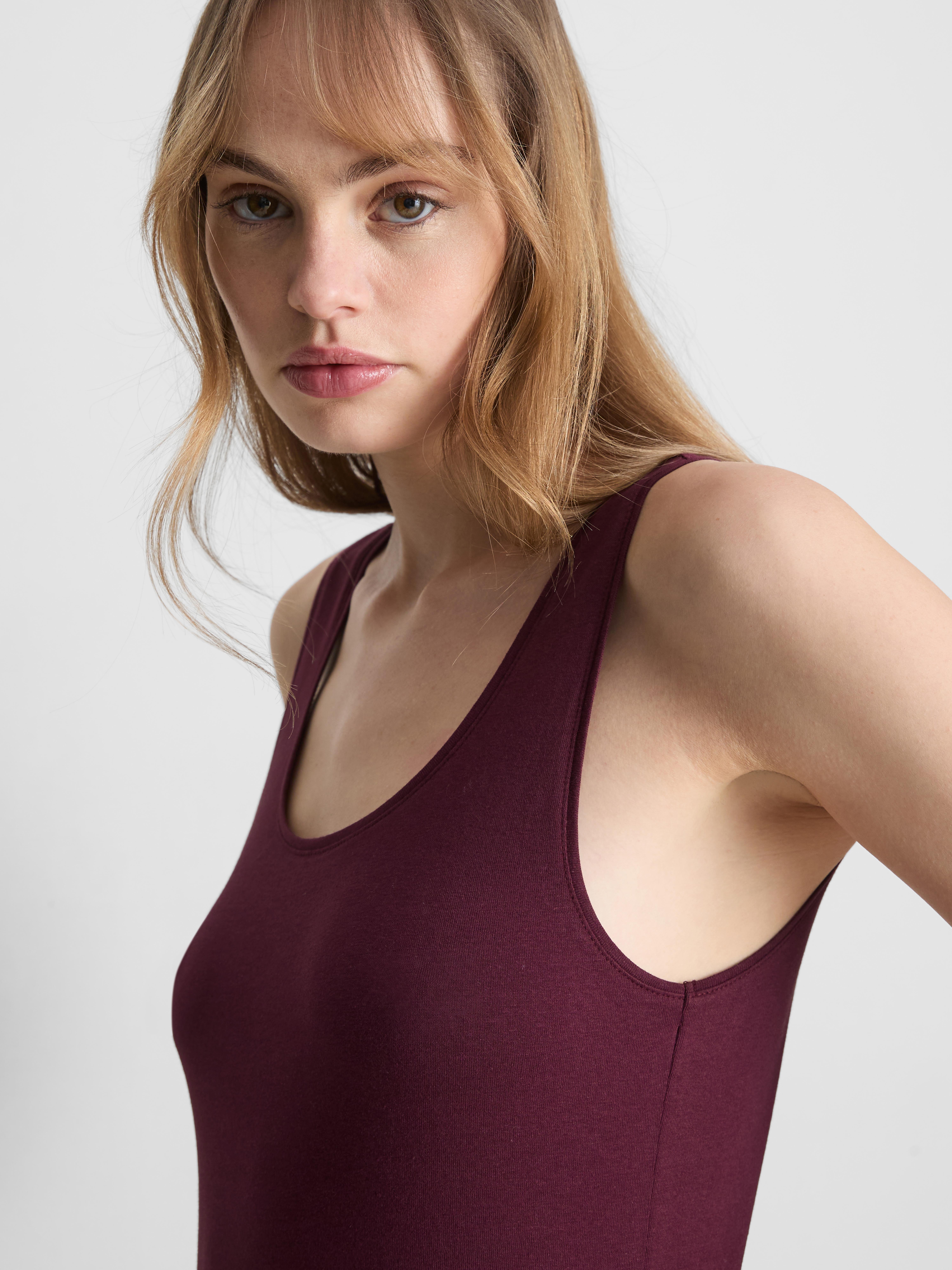 Cotton Rich Stretch Tank