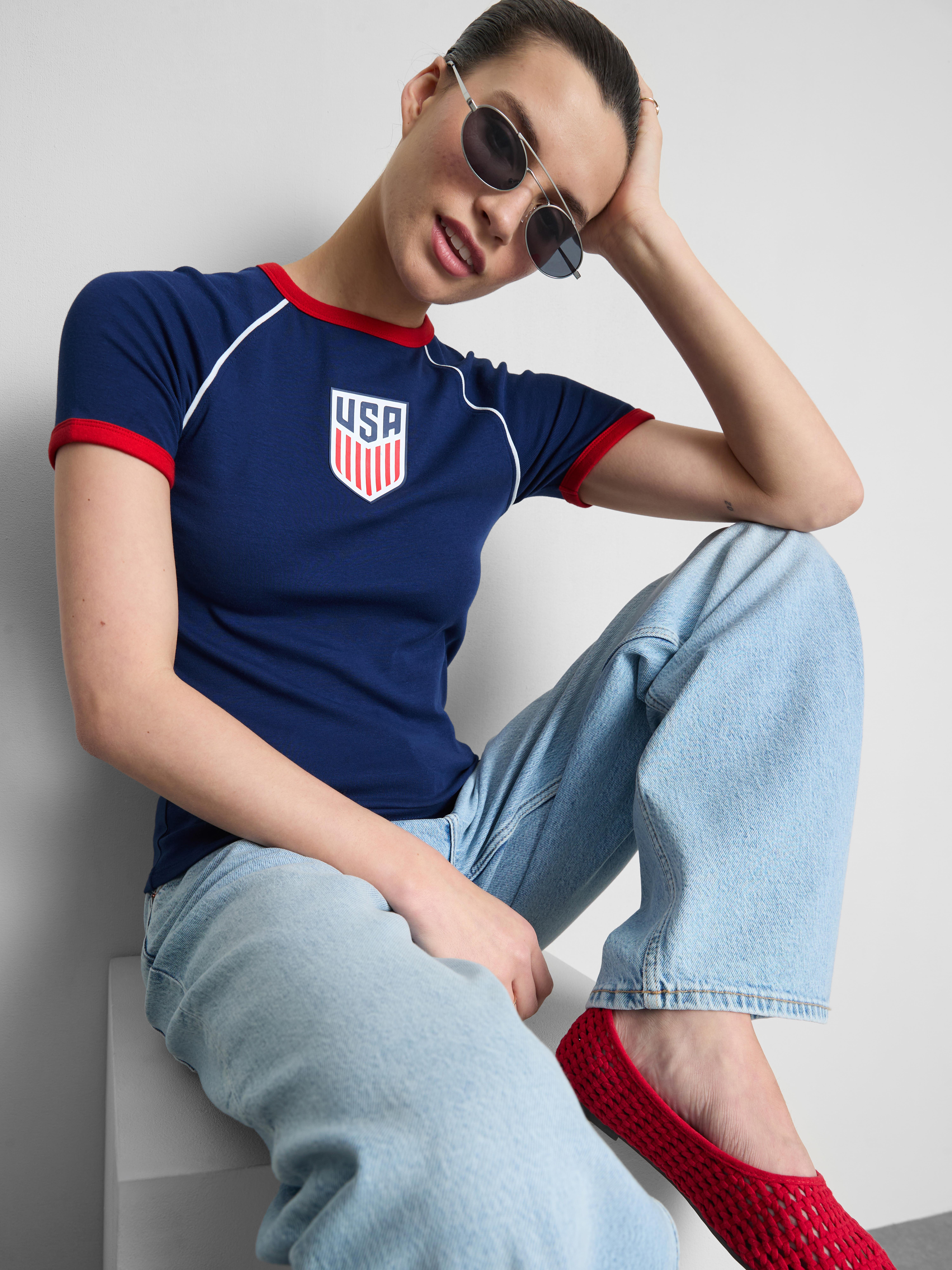 USA Longline Baby Tee
