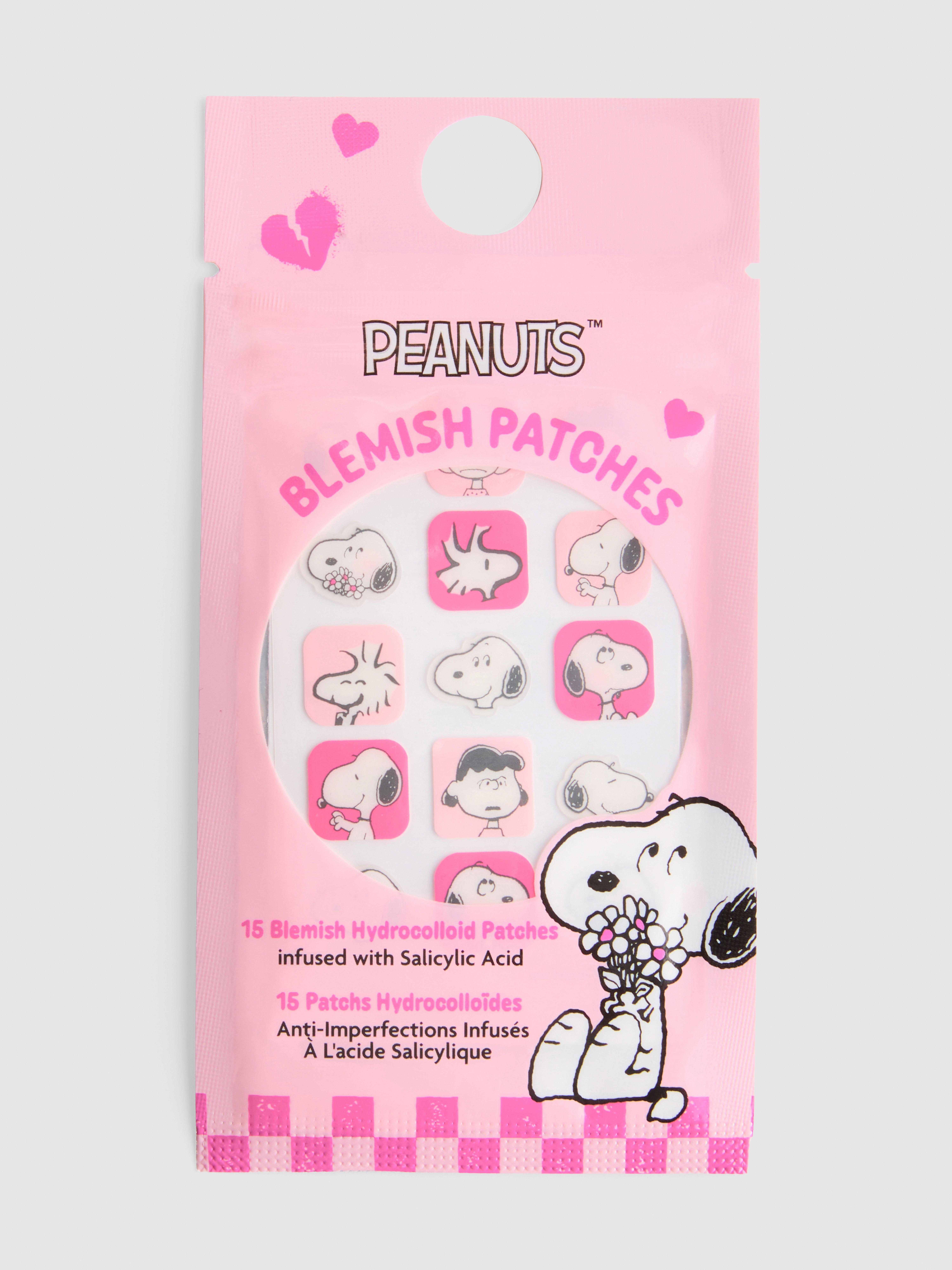 15pk Peanuts Character Hydrocolloid Blemish Patches