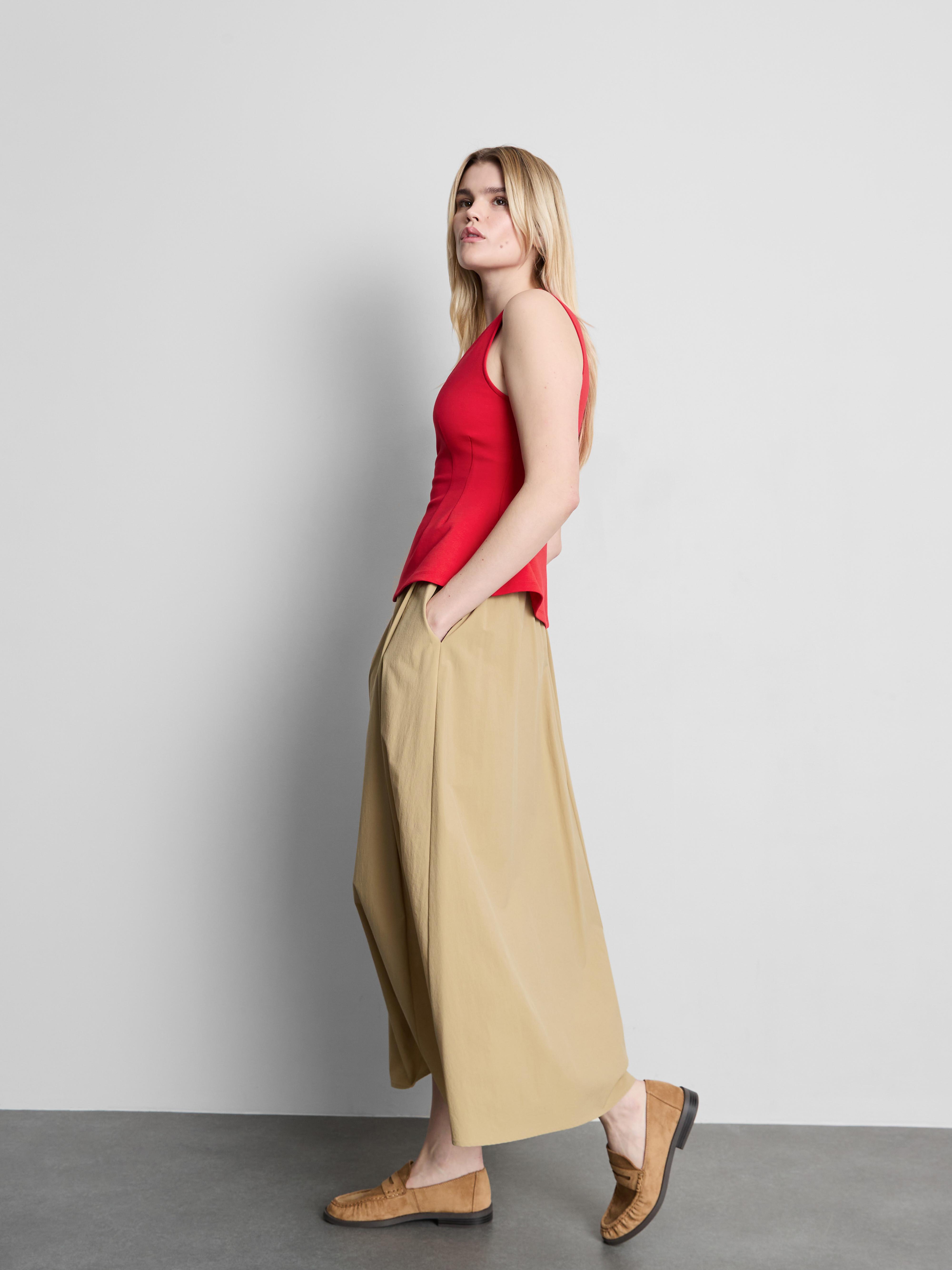 APOSTROPHE Red Sleeveless V-Neck Blouse W/ Tie Plus Size SIZE 20W