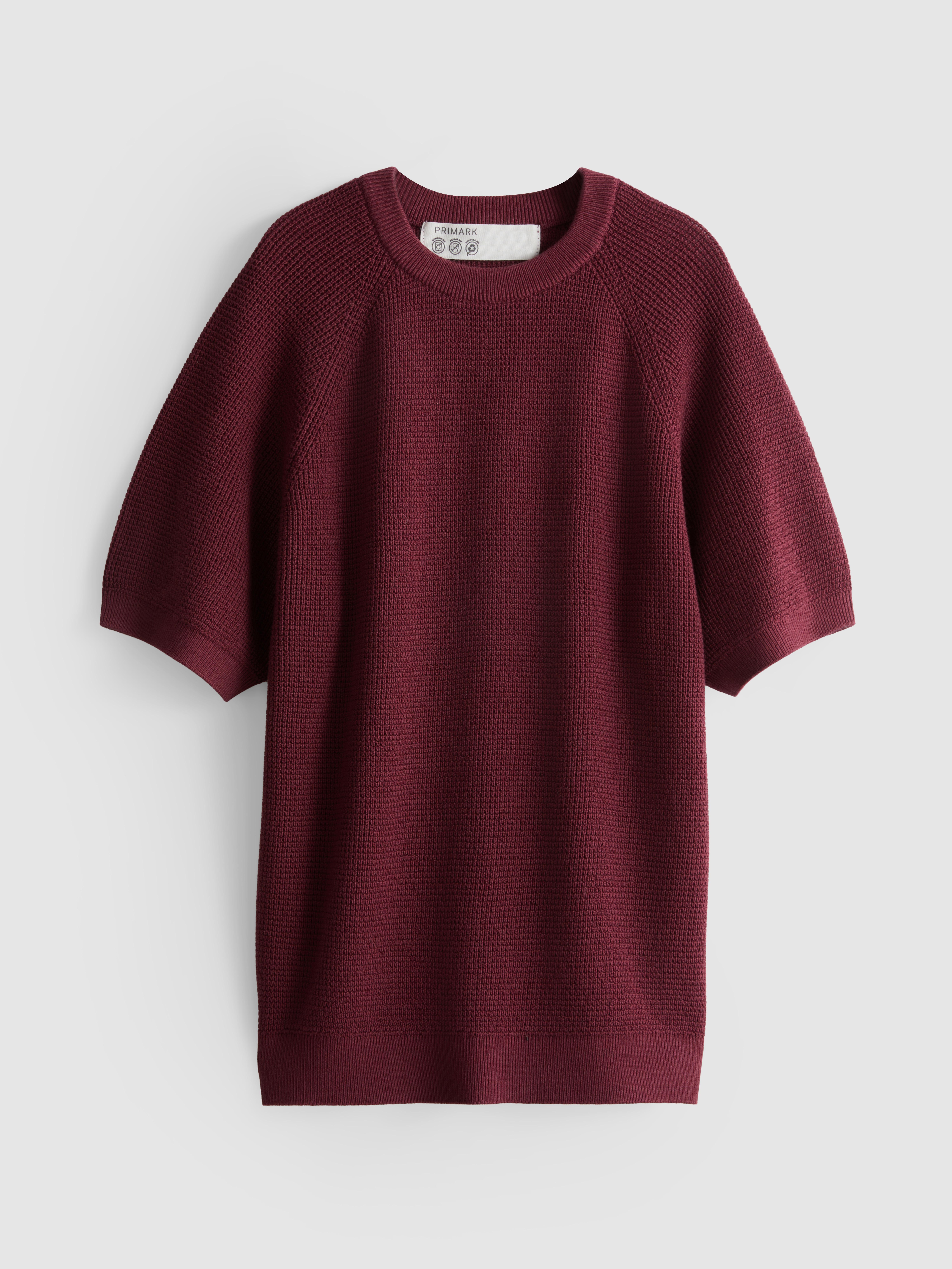 7–15 ans | Pull à manches courtes Bordeaux