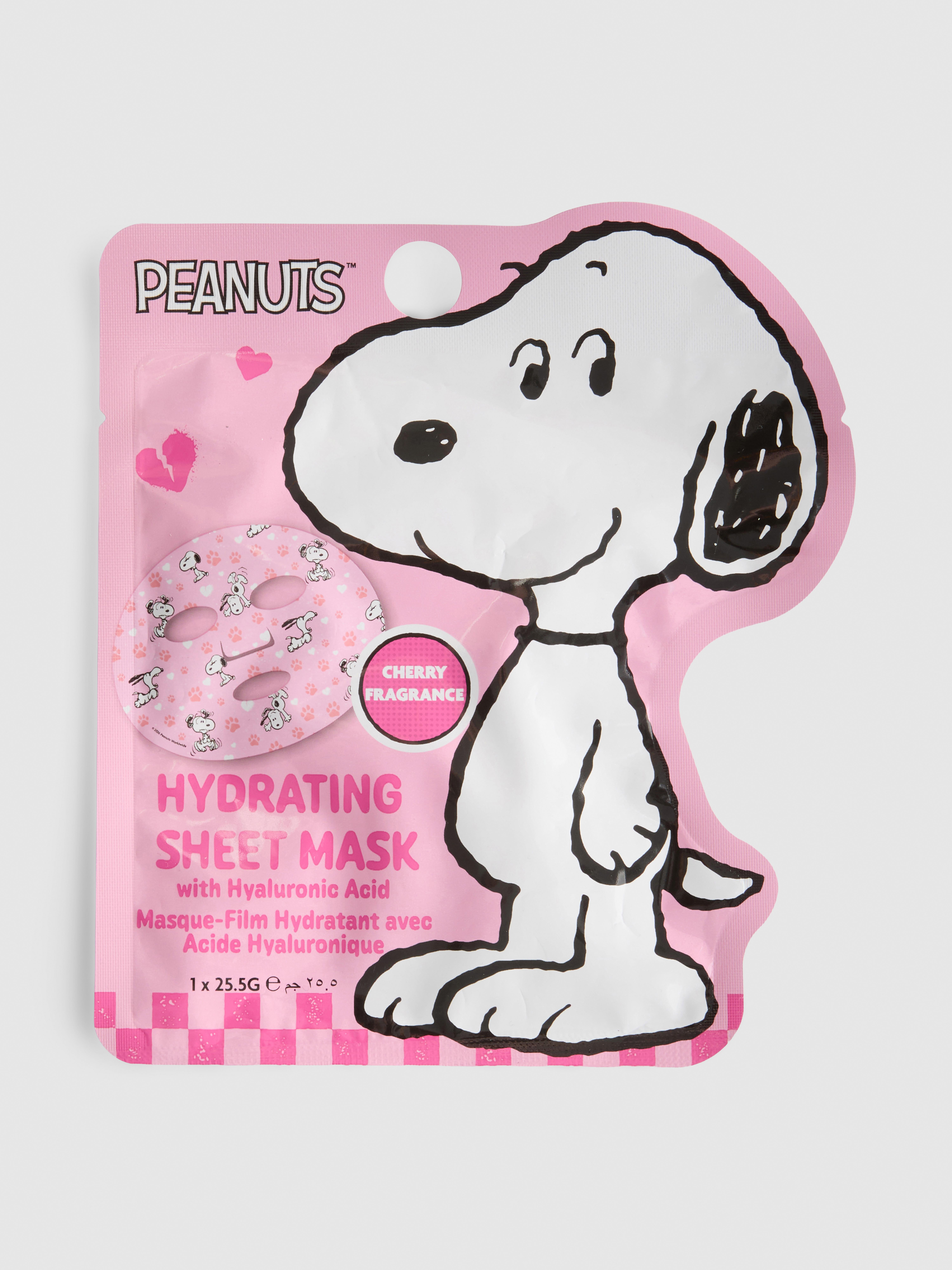 Sheetmasker met Peanuts Snoopy-print