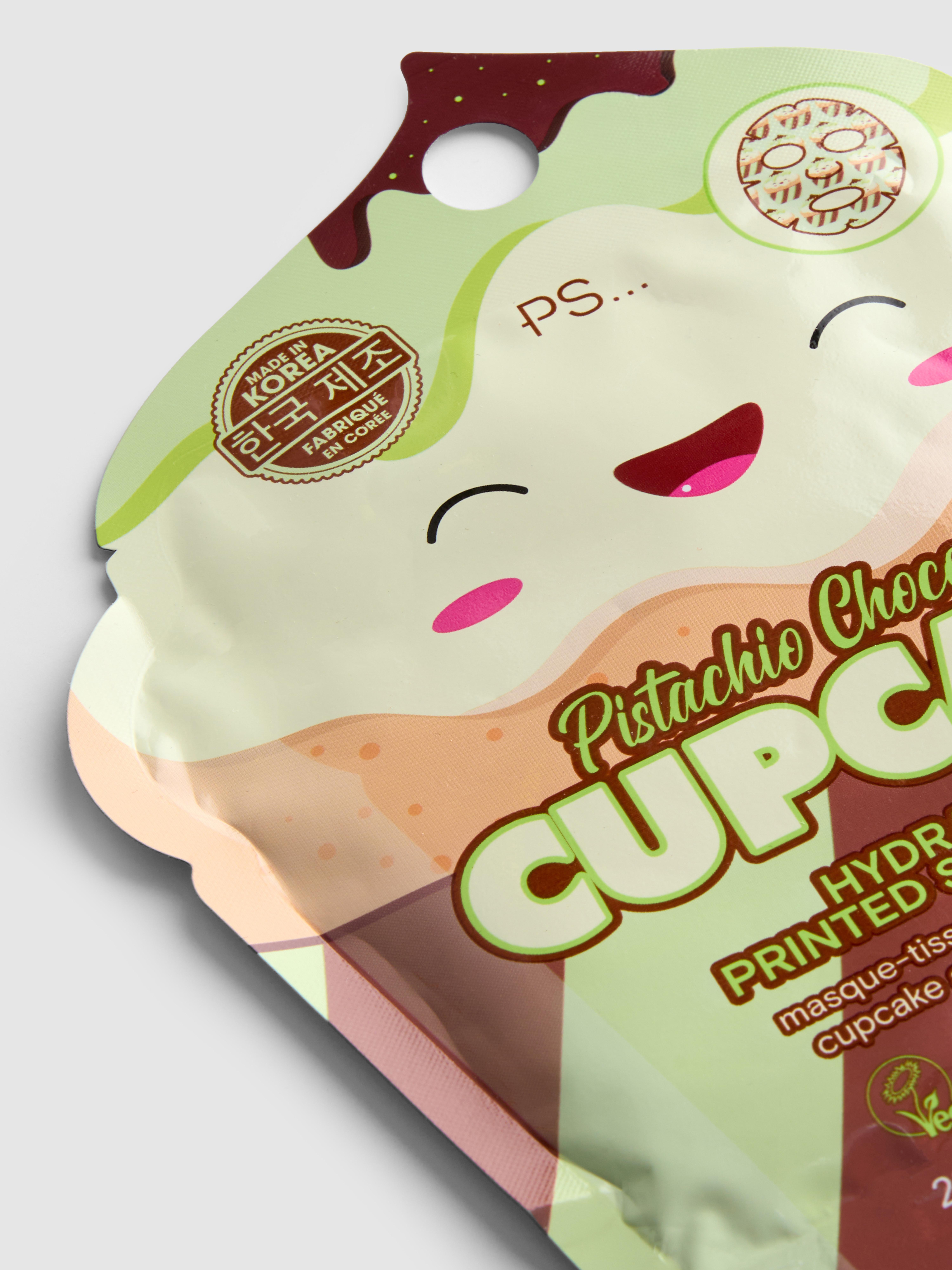 PS... Pistachio Chocolate Cupcake Printed Sheet Mask