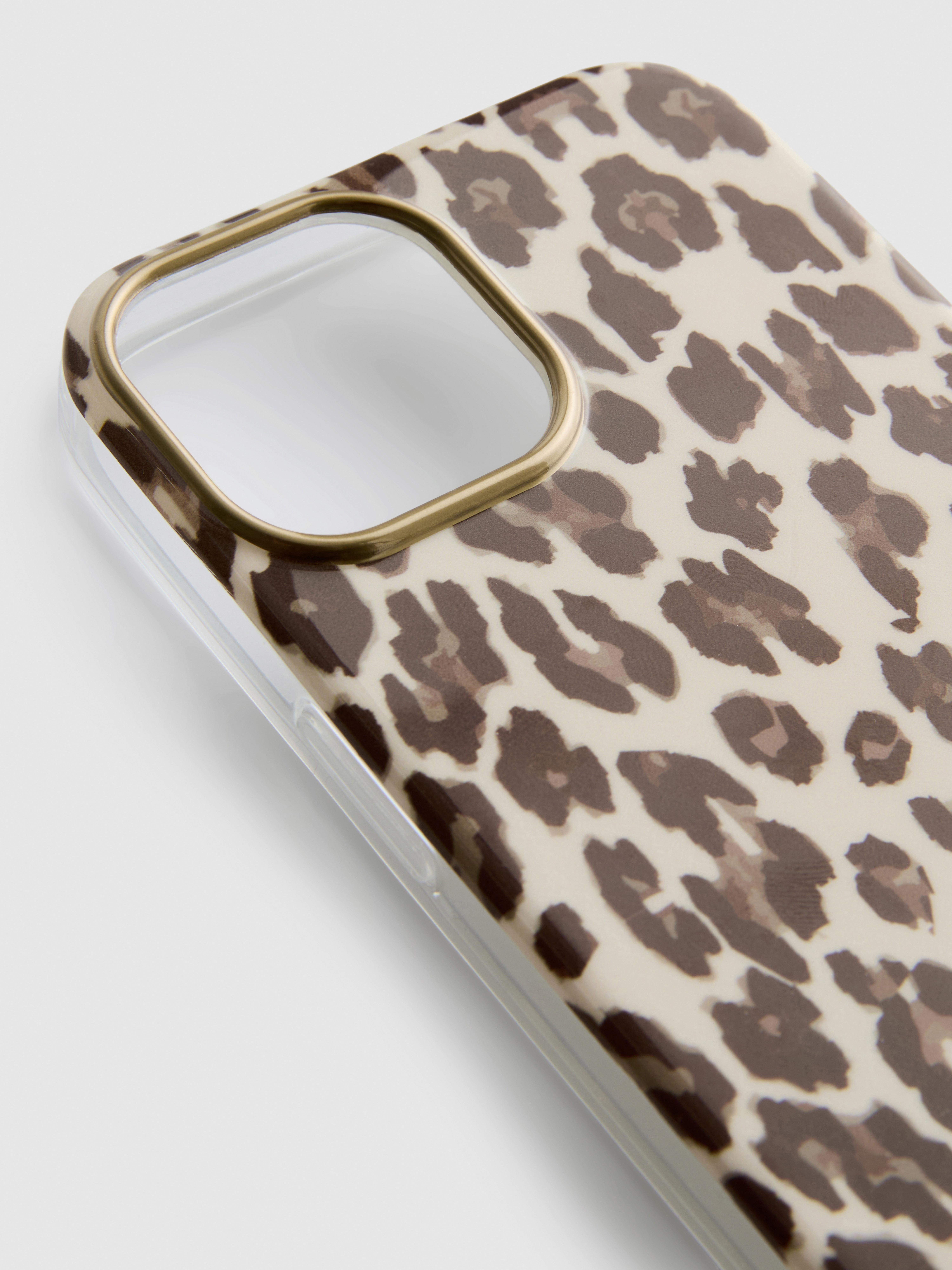 Funda para el móvil con estampado de leopardo
