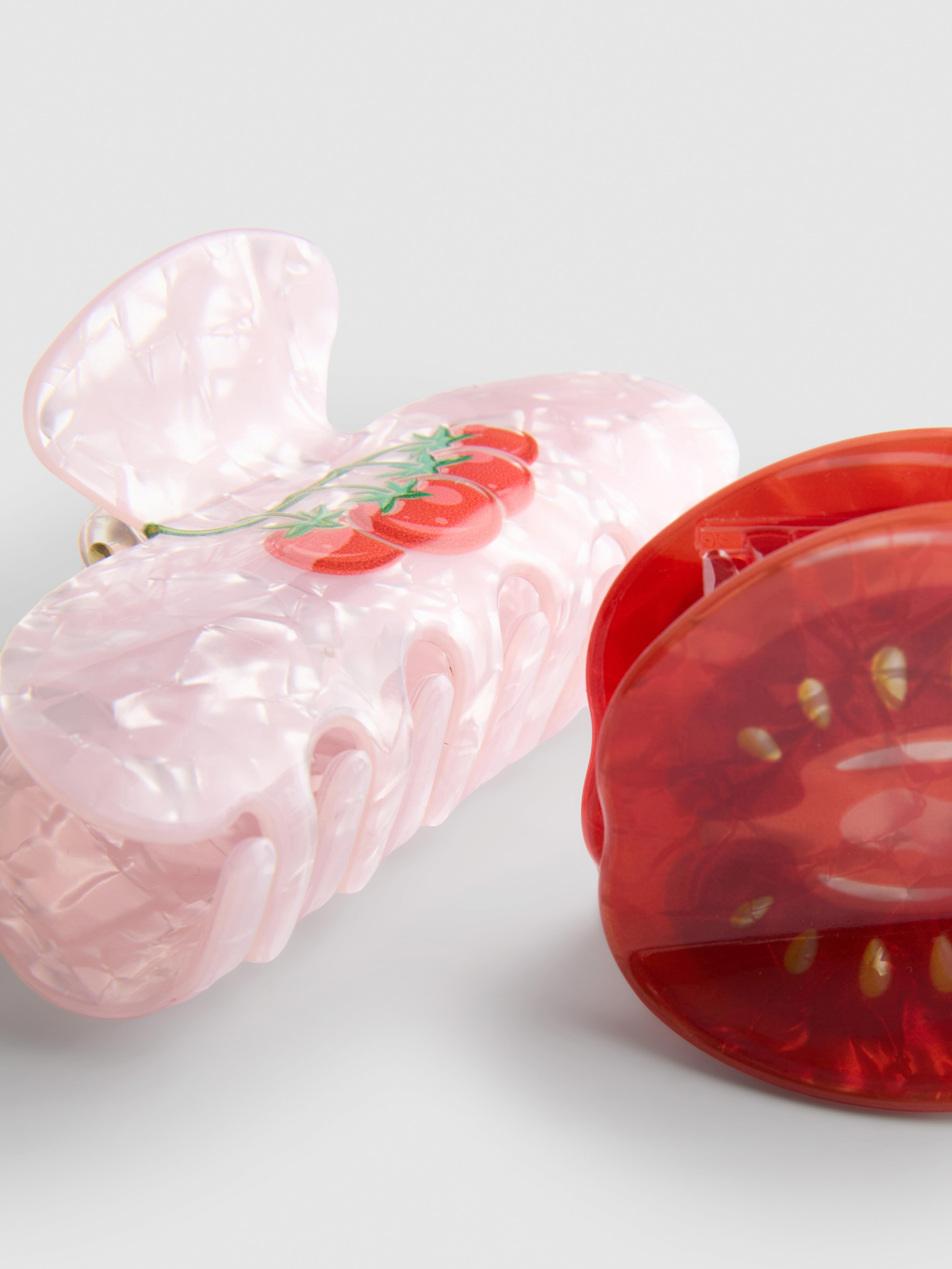 Haarspangen mit Tomaten-Design, 2er-Pack