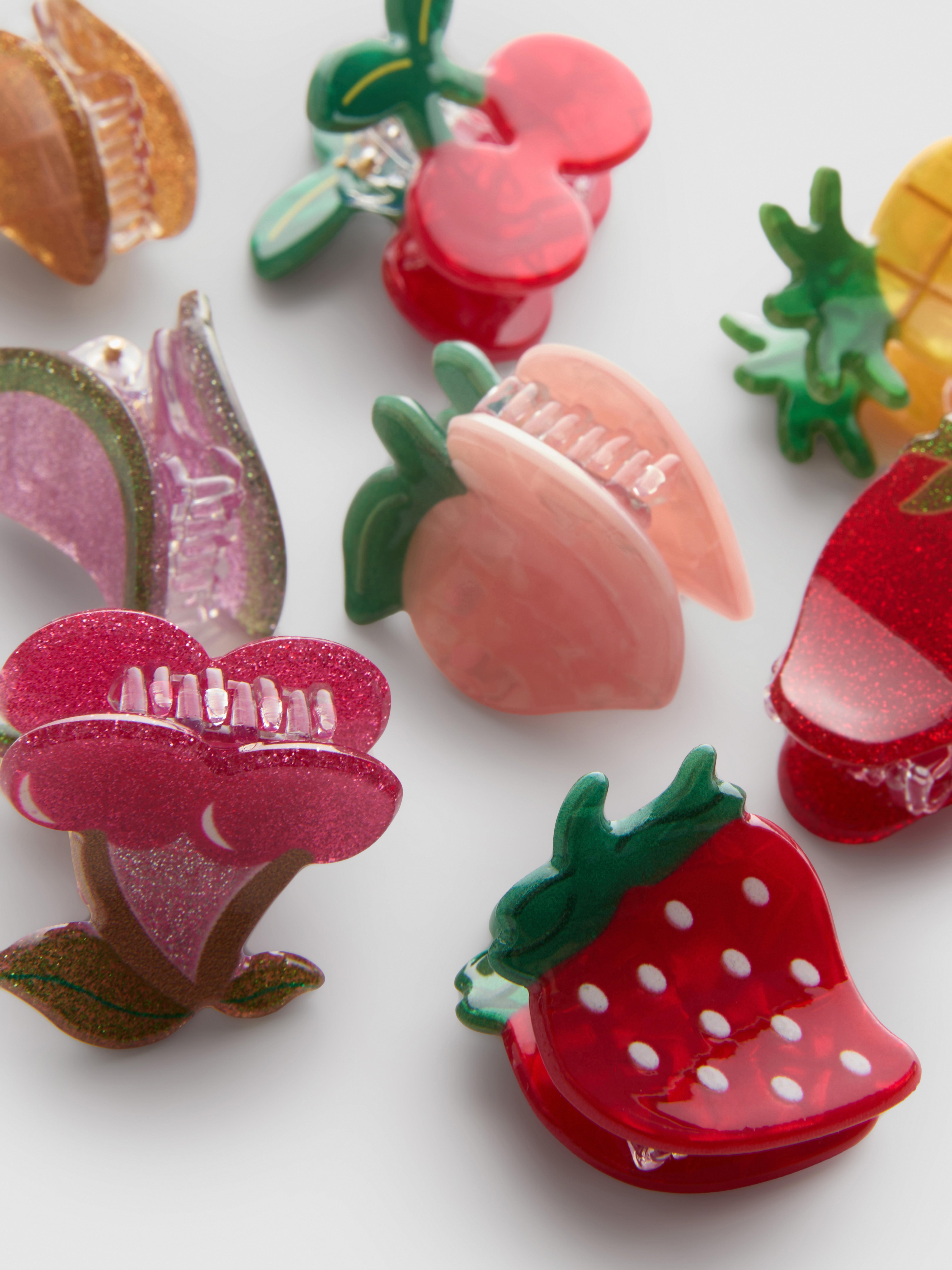 8pk Fruit Hair Clips