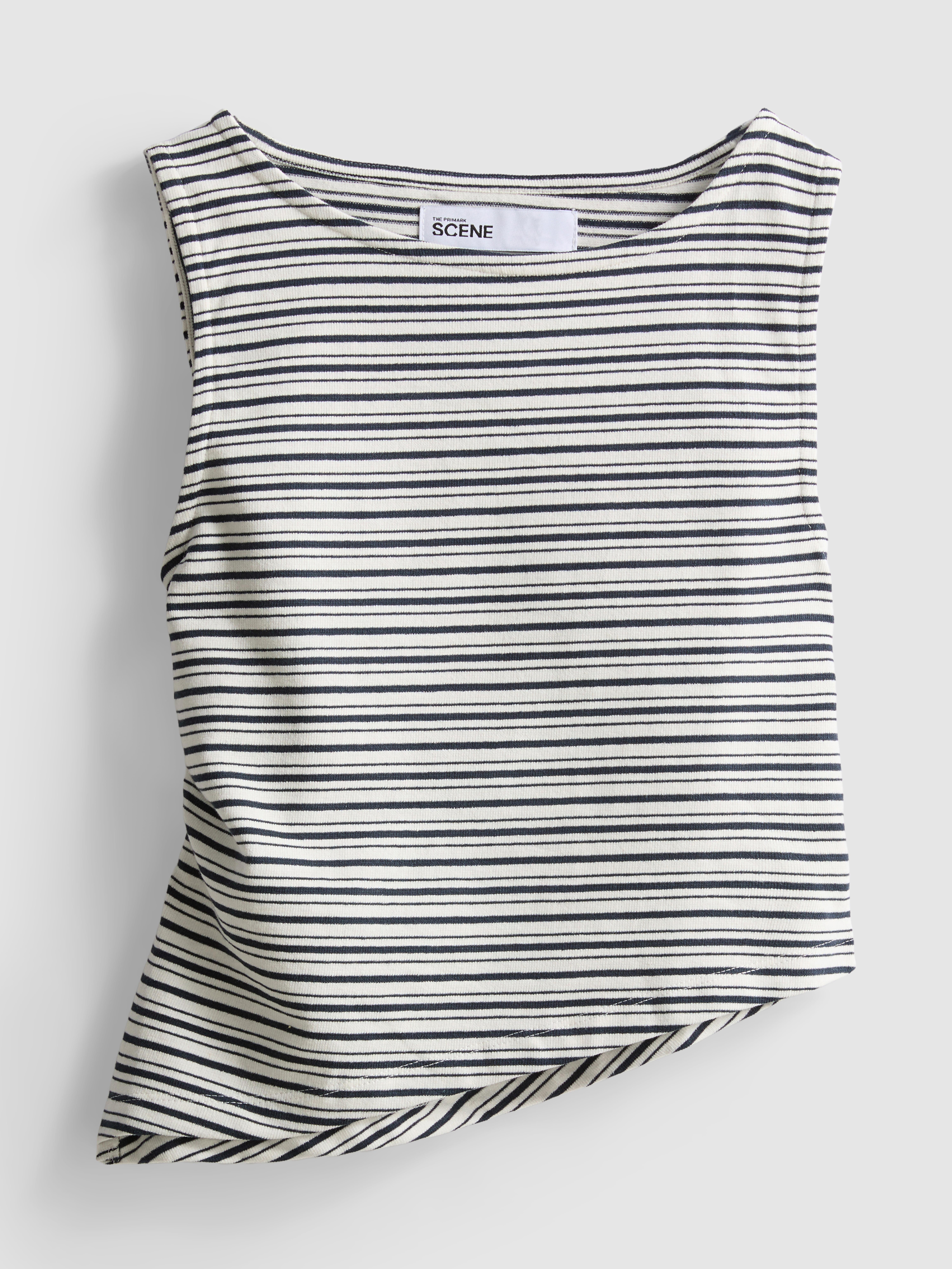 The Primark Scene | Asymmetrisches Tanktop mit Streifen