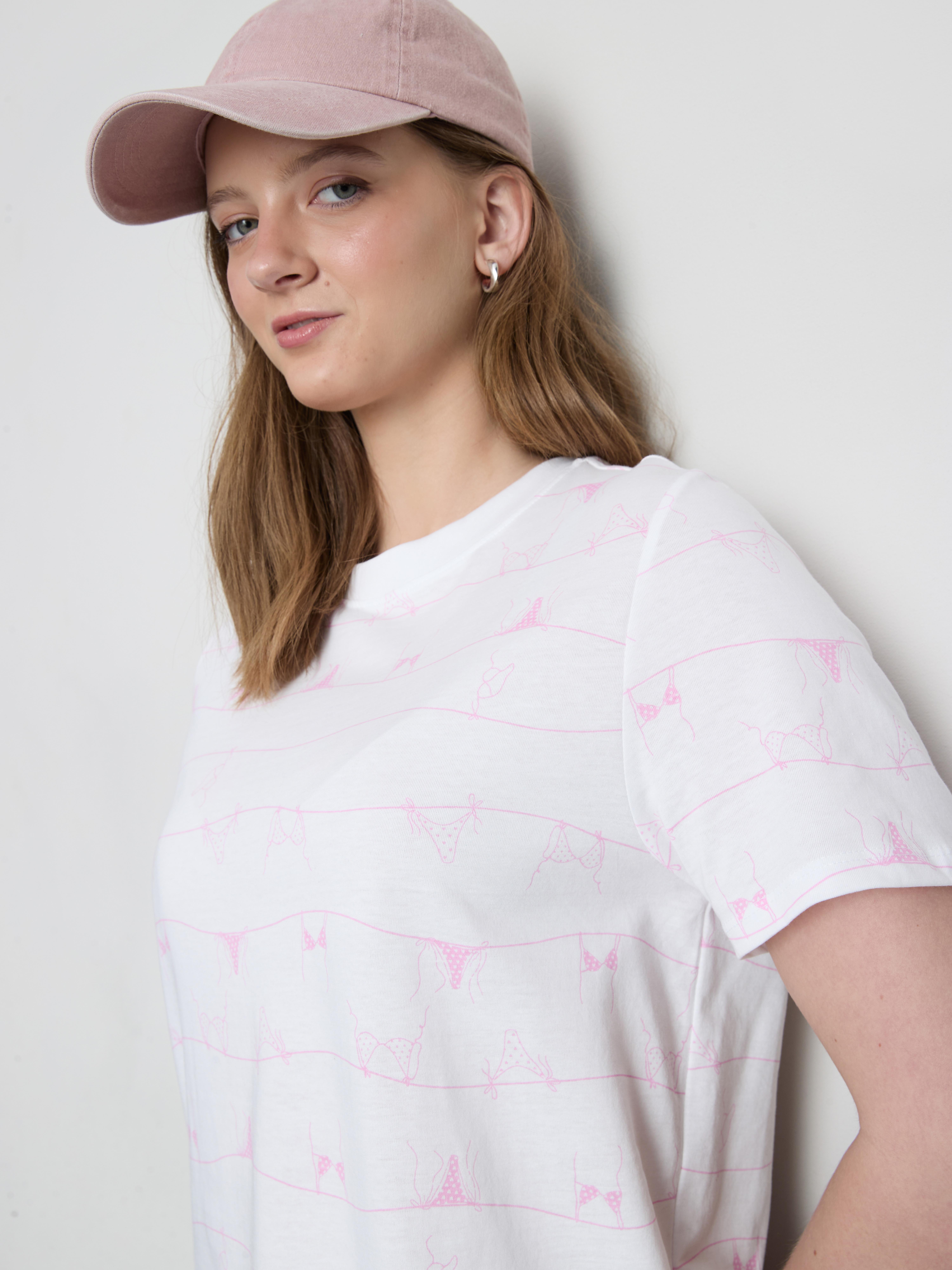 Pure Cotton Patterned T-Shirt