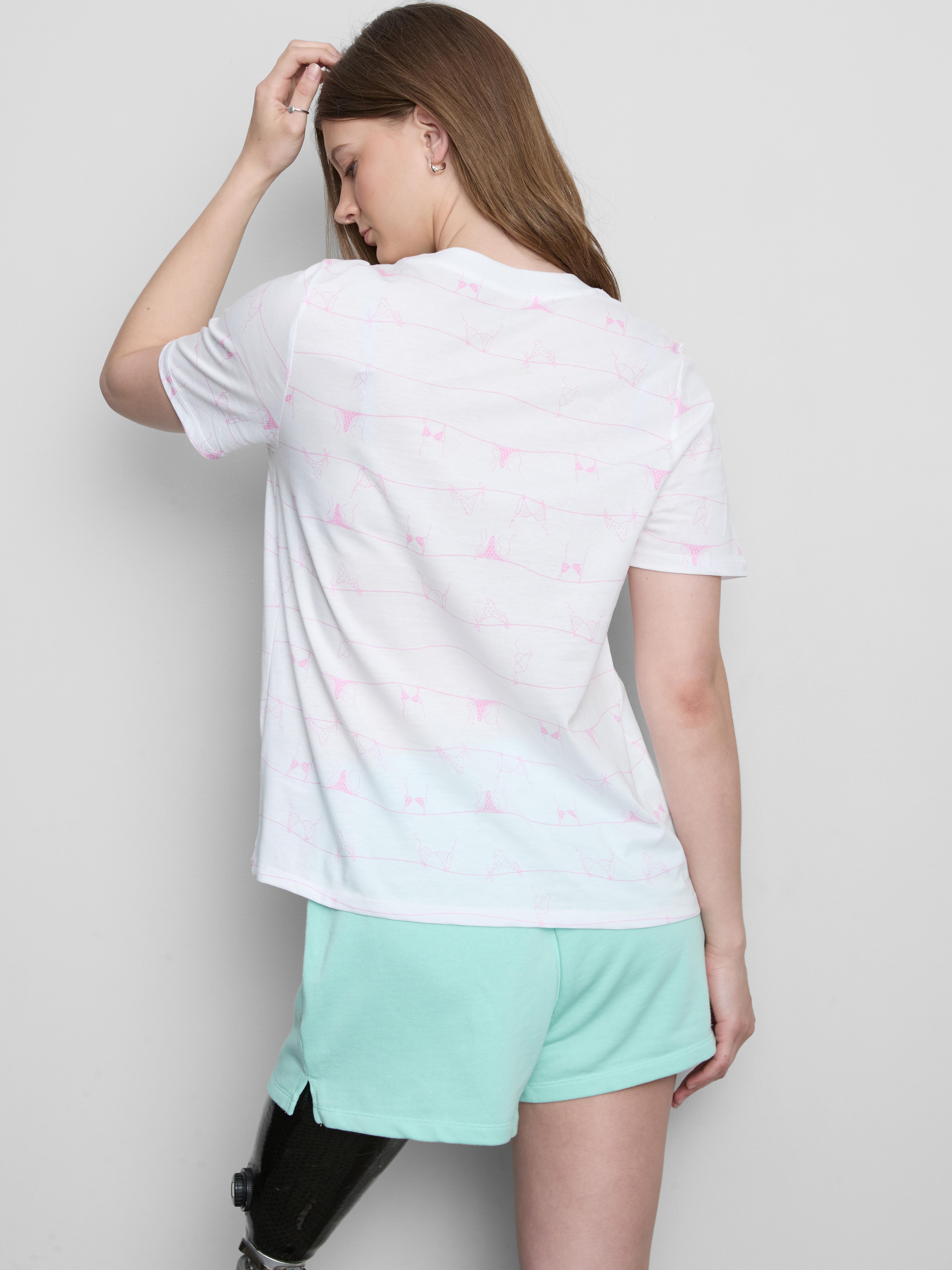 Pure Cotton Patterned T-Shirt