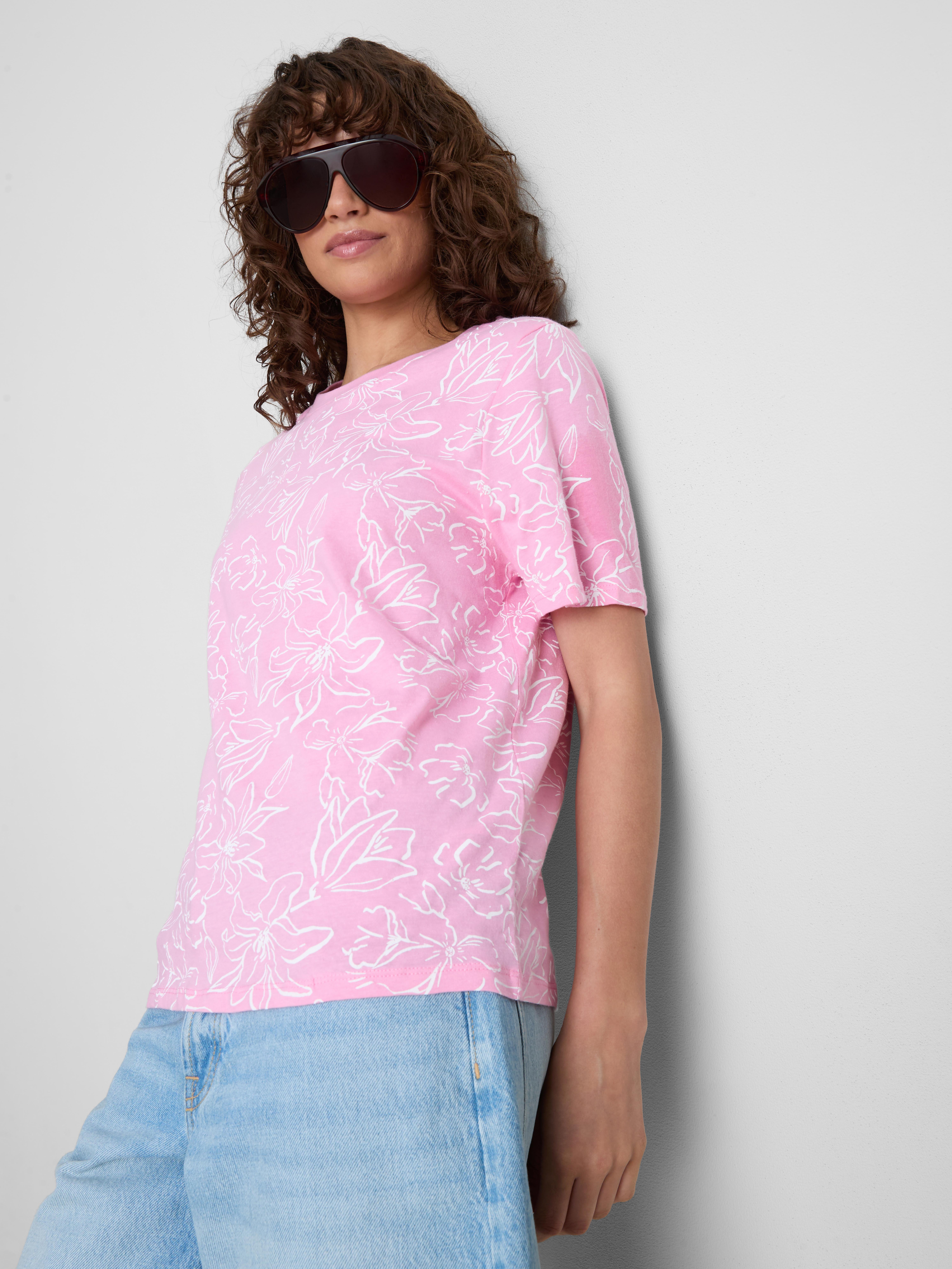 Pure Cotton Patterned T-Shirt