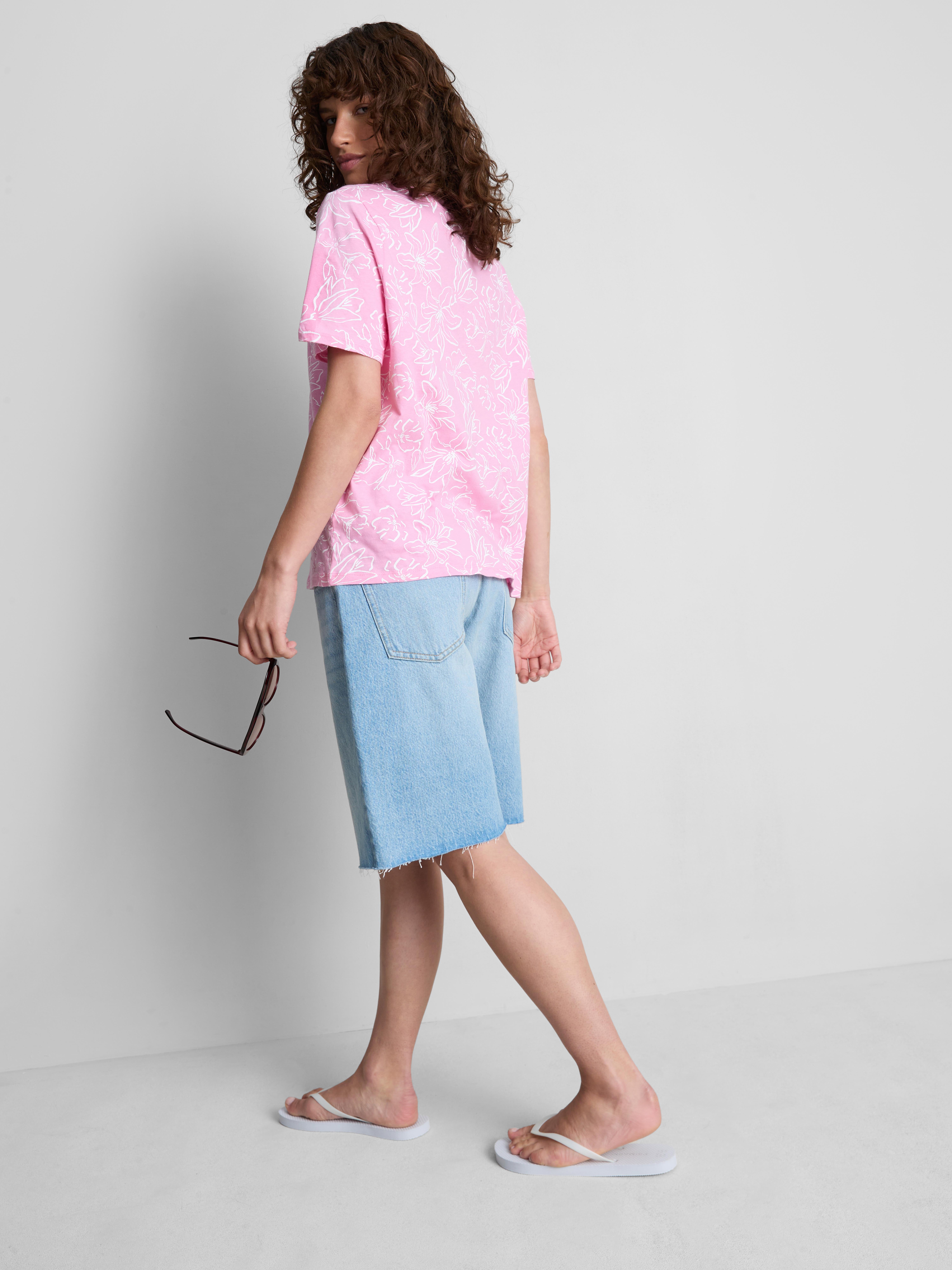 Pure Cotton Patterned T-Shirt