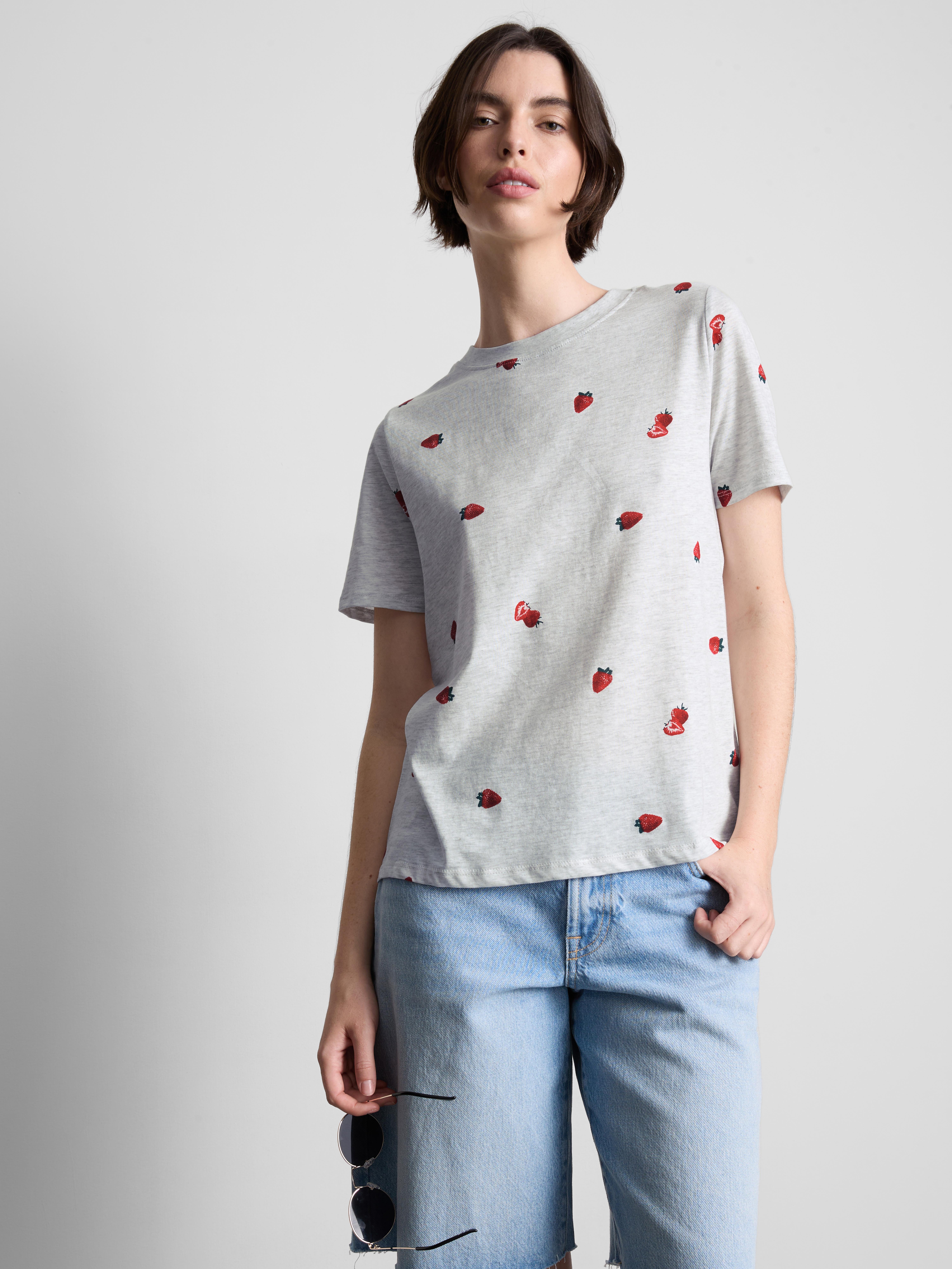 Pure Cotton Patterned T-Shirt
