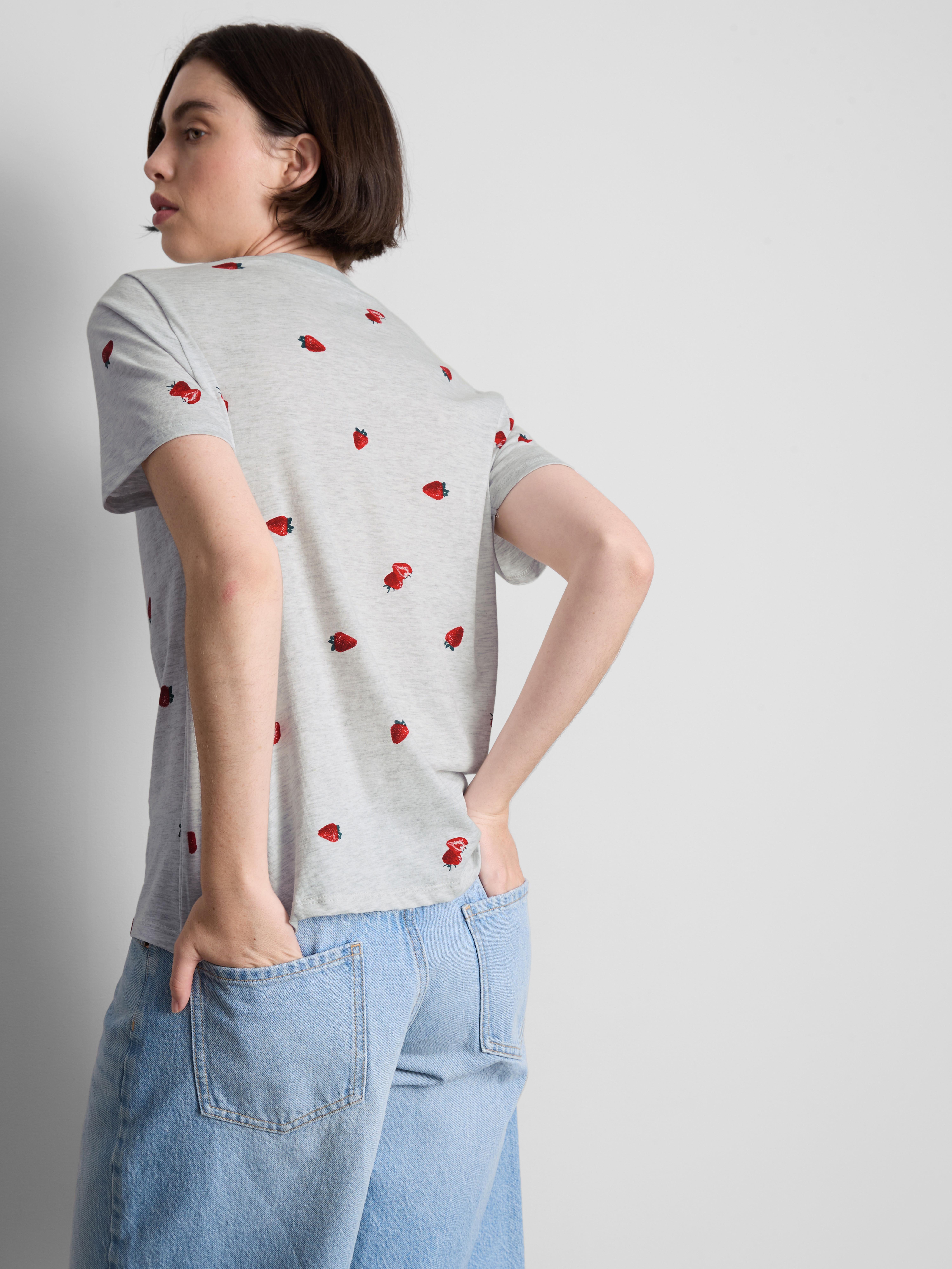 Pure Cotton Patterned T-Shirt