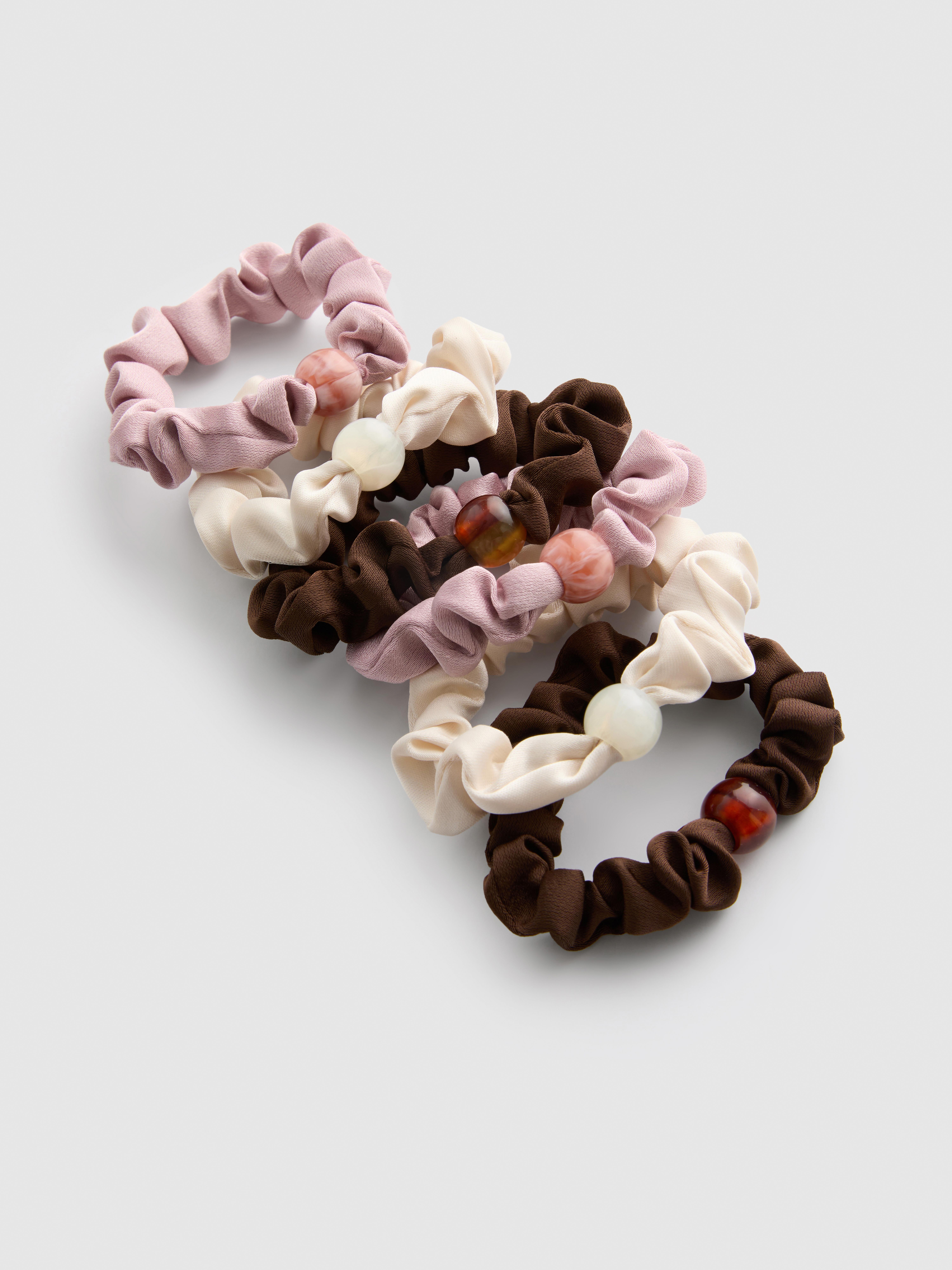 6 elastice de păr cu mărgele