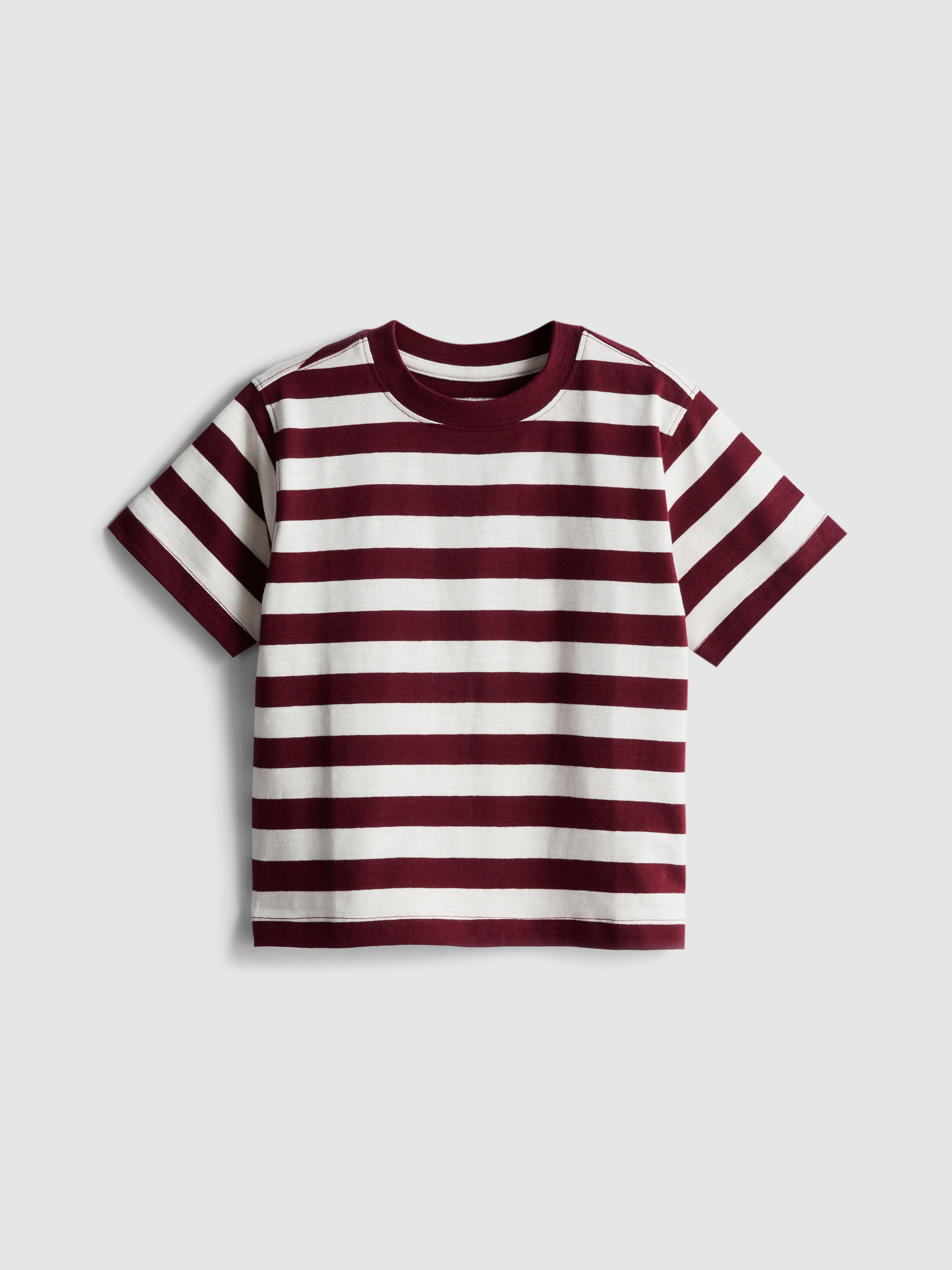 1-9 anos | T-shirt riscas puro algodão