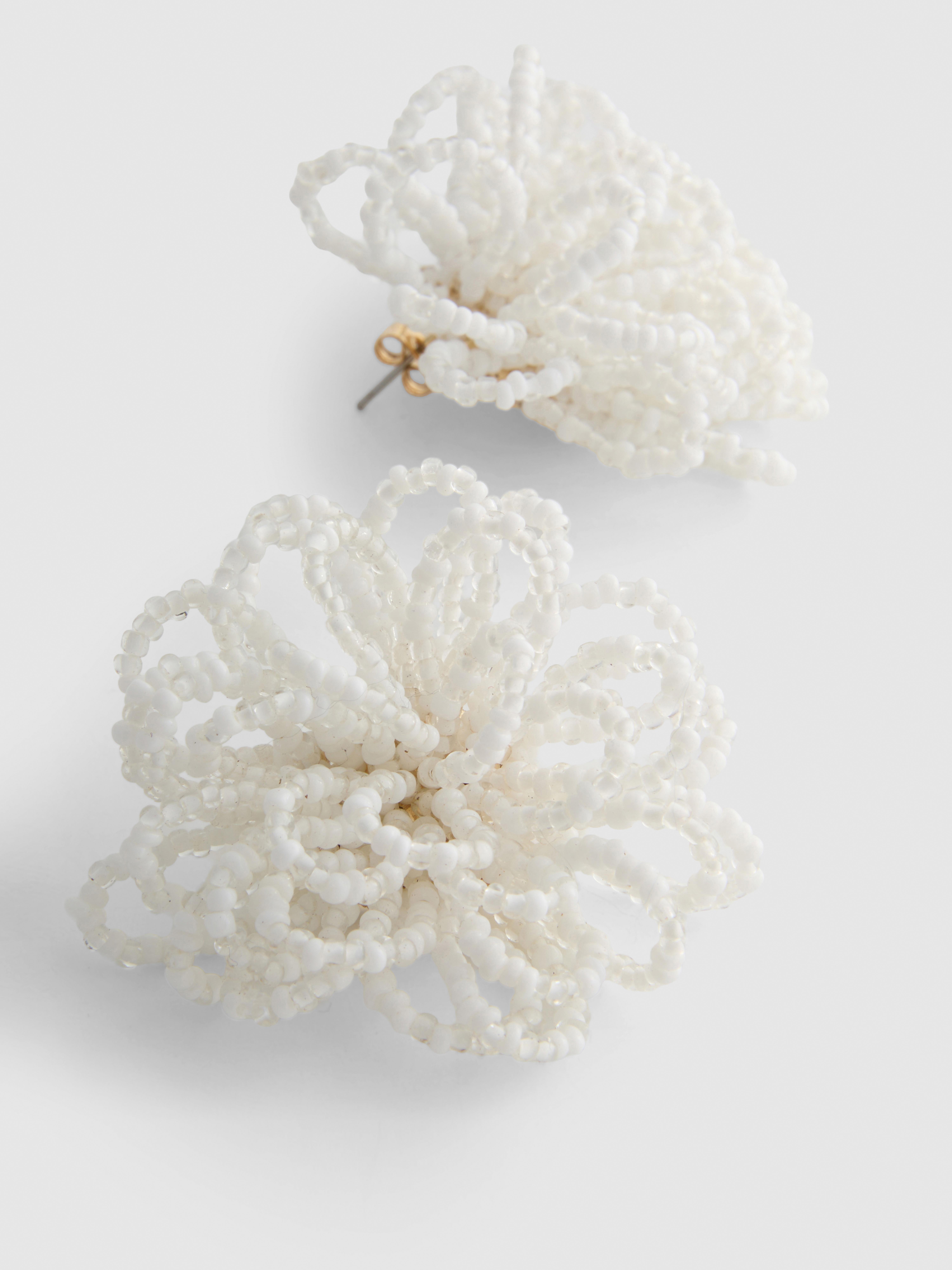 Beaded Flower Earrings