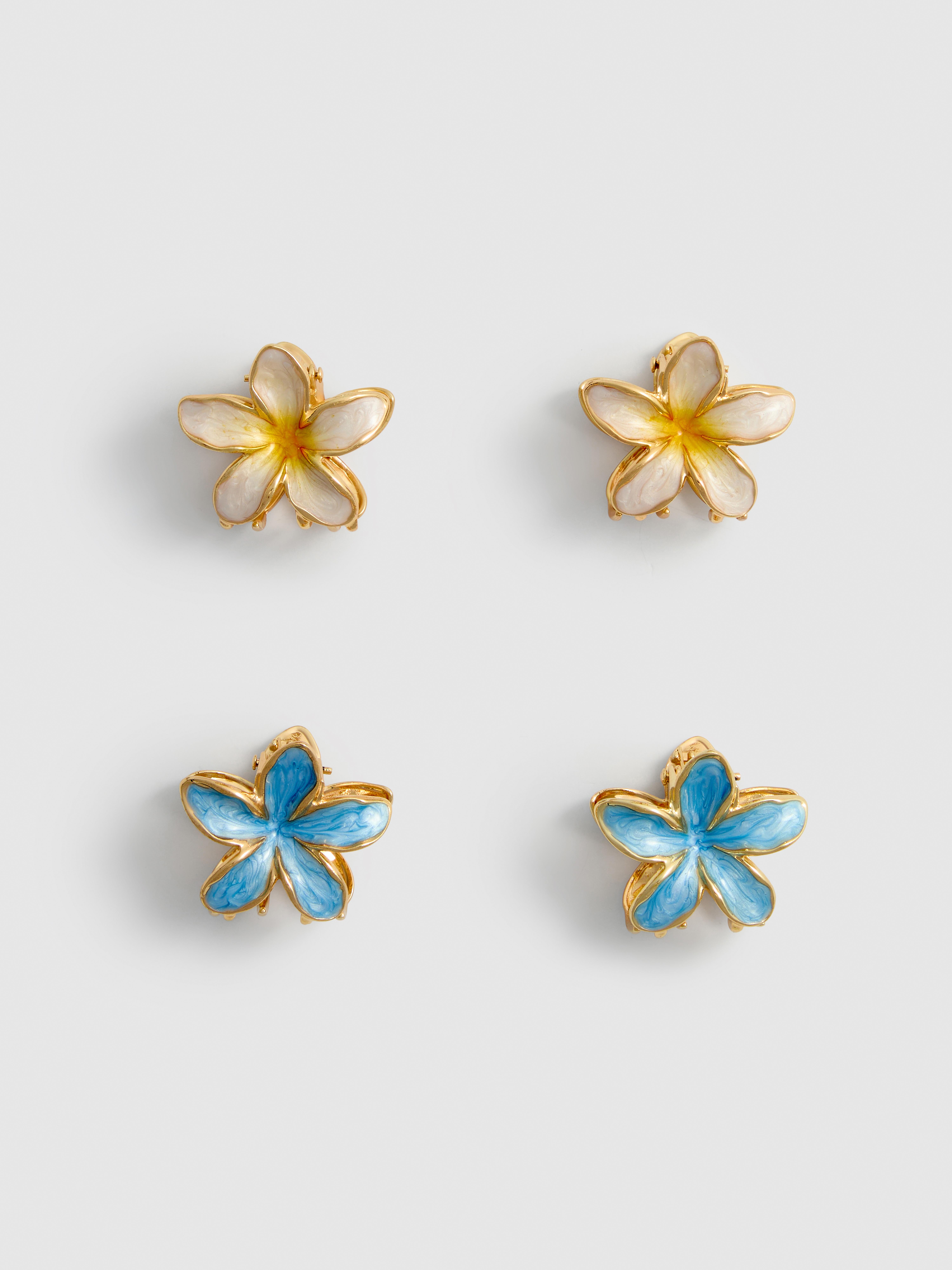 Pack de 4 horquillas florales para el pelo