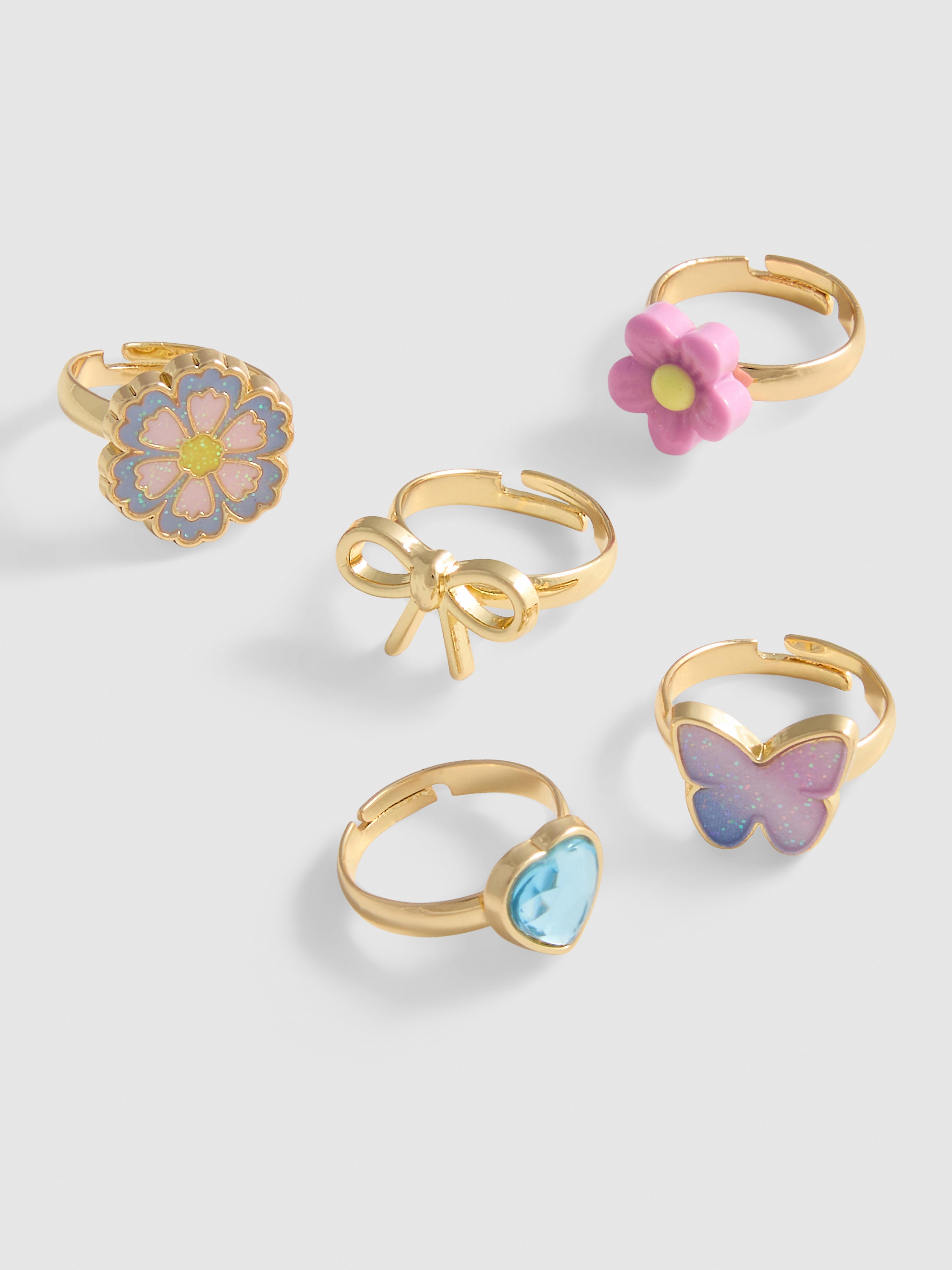 5-Pack Novelty Rings