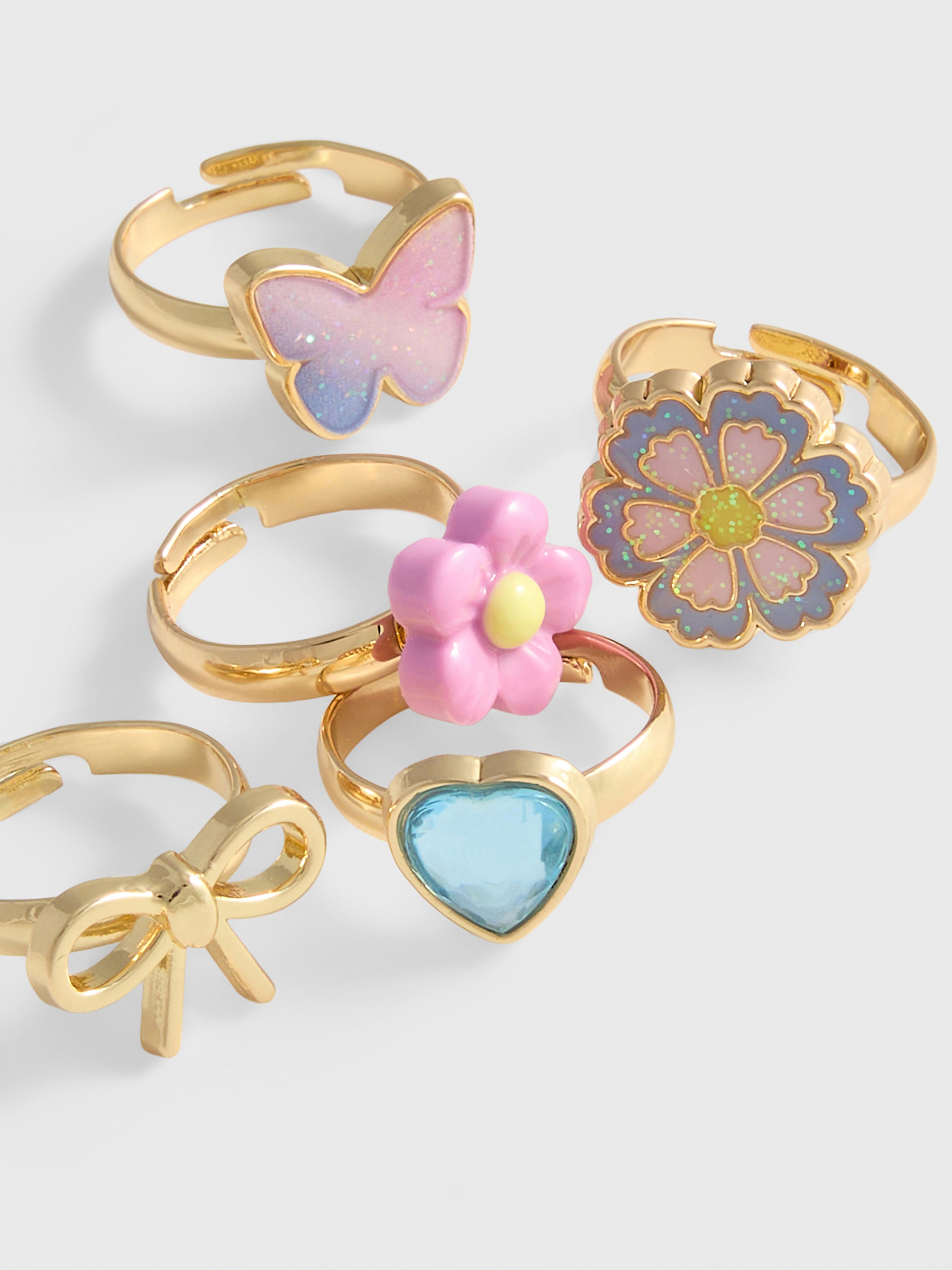 5-Pack Novelty Rings