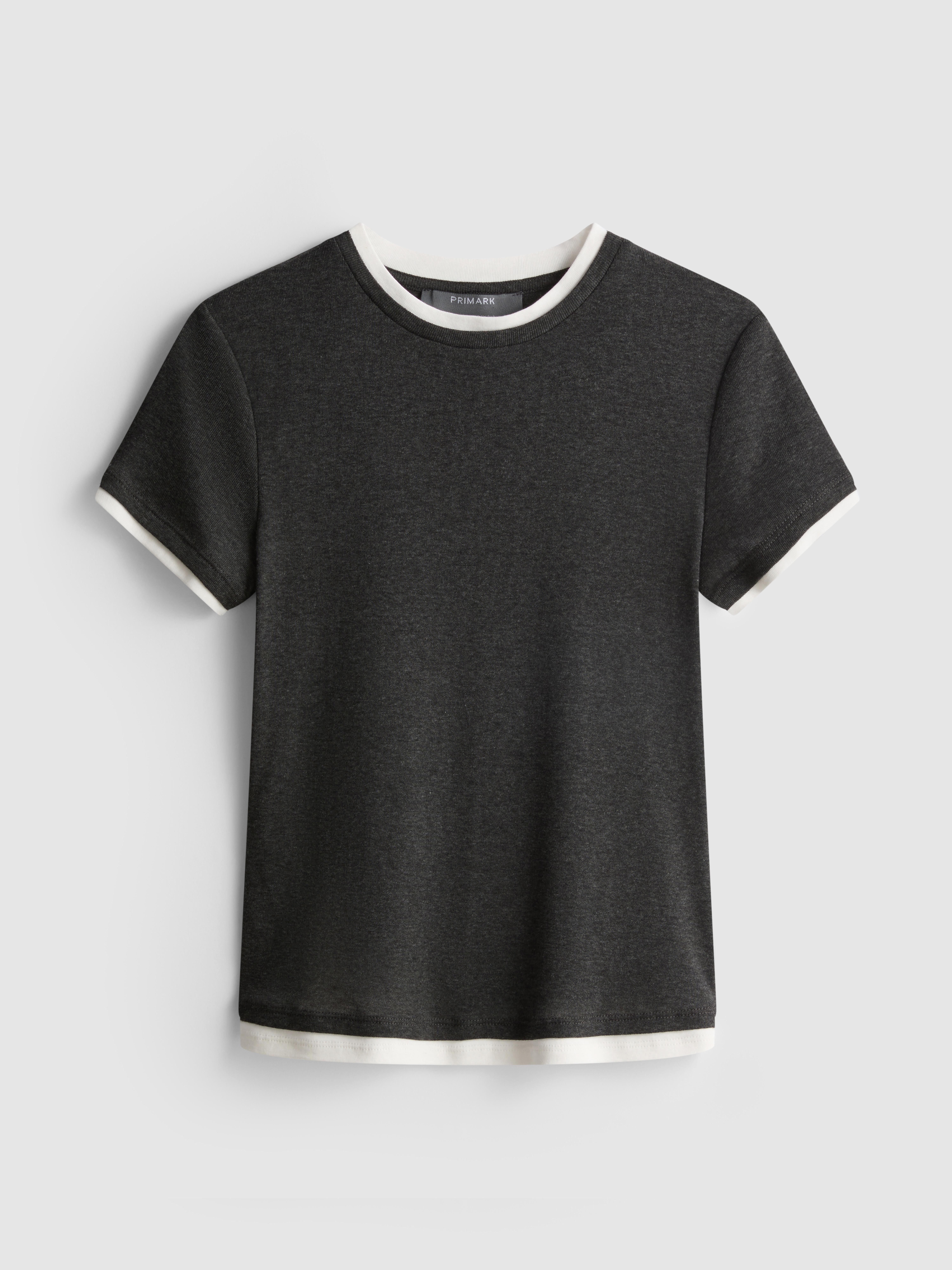 Double Layered Crew Neck Tee