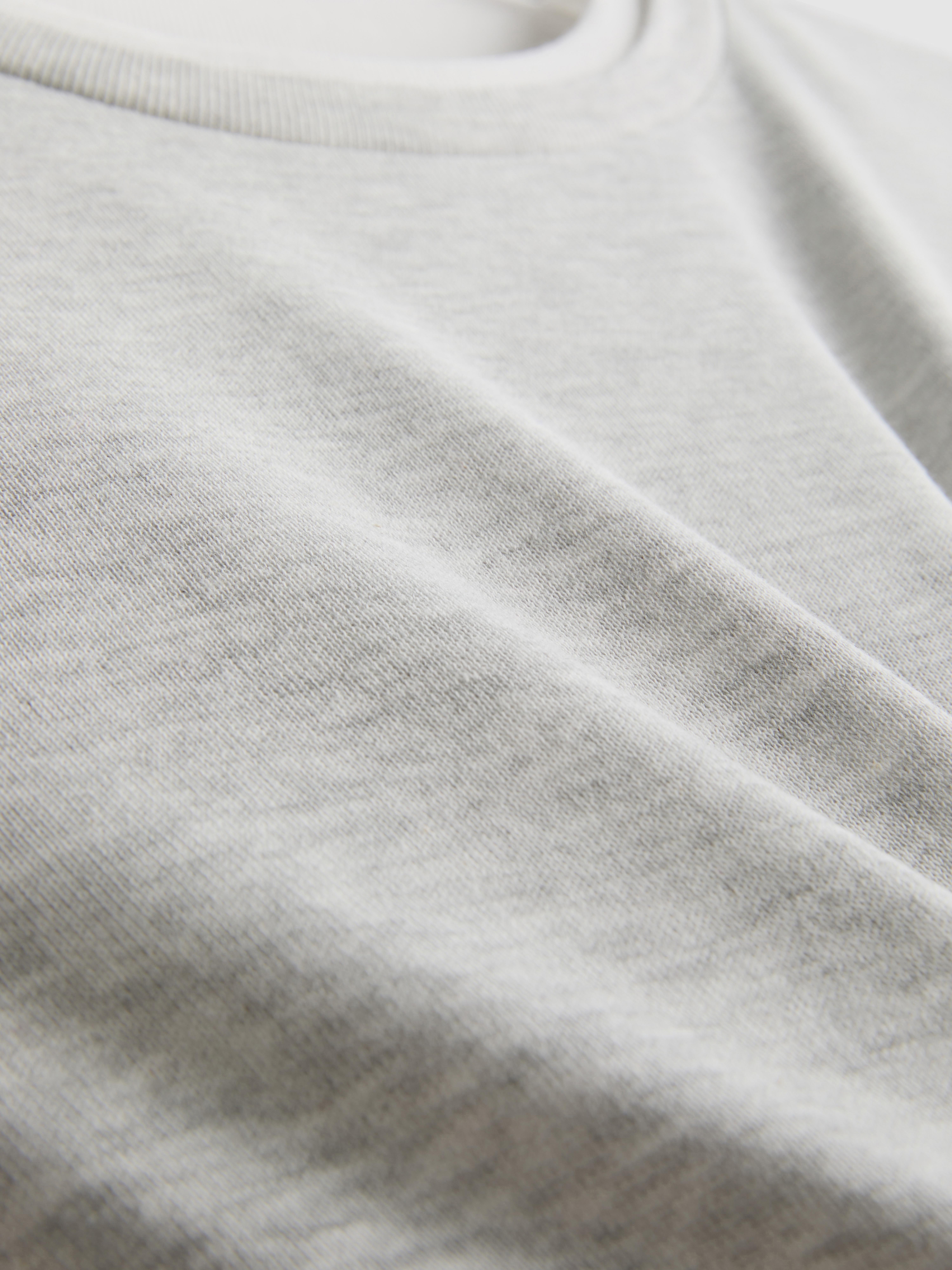 Dubbellaags T-shirt met ronde hals