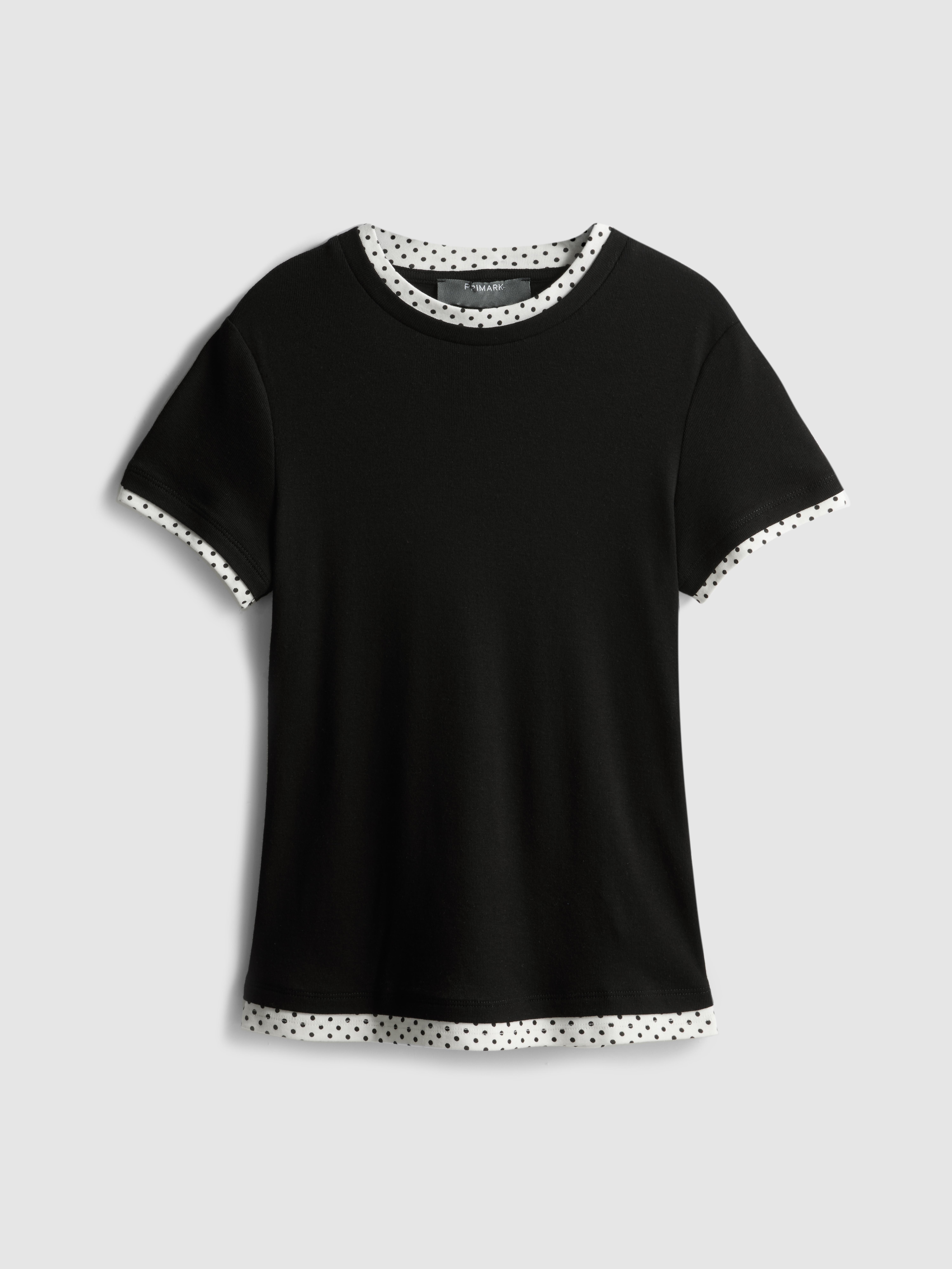 Double Layered Crew Neck Tee