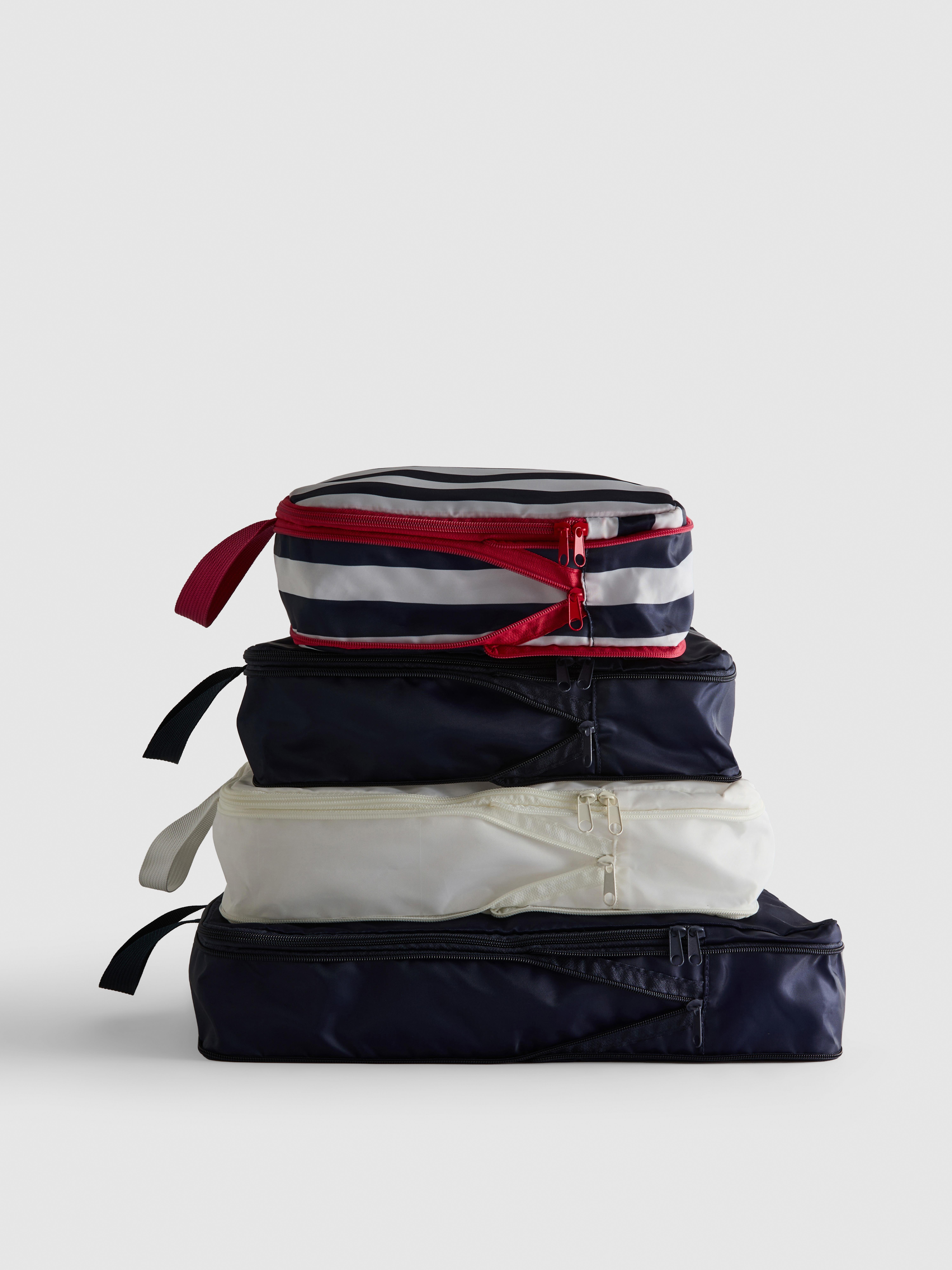 Confezione da 4 organizer da viaggio a compressione