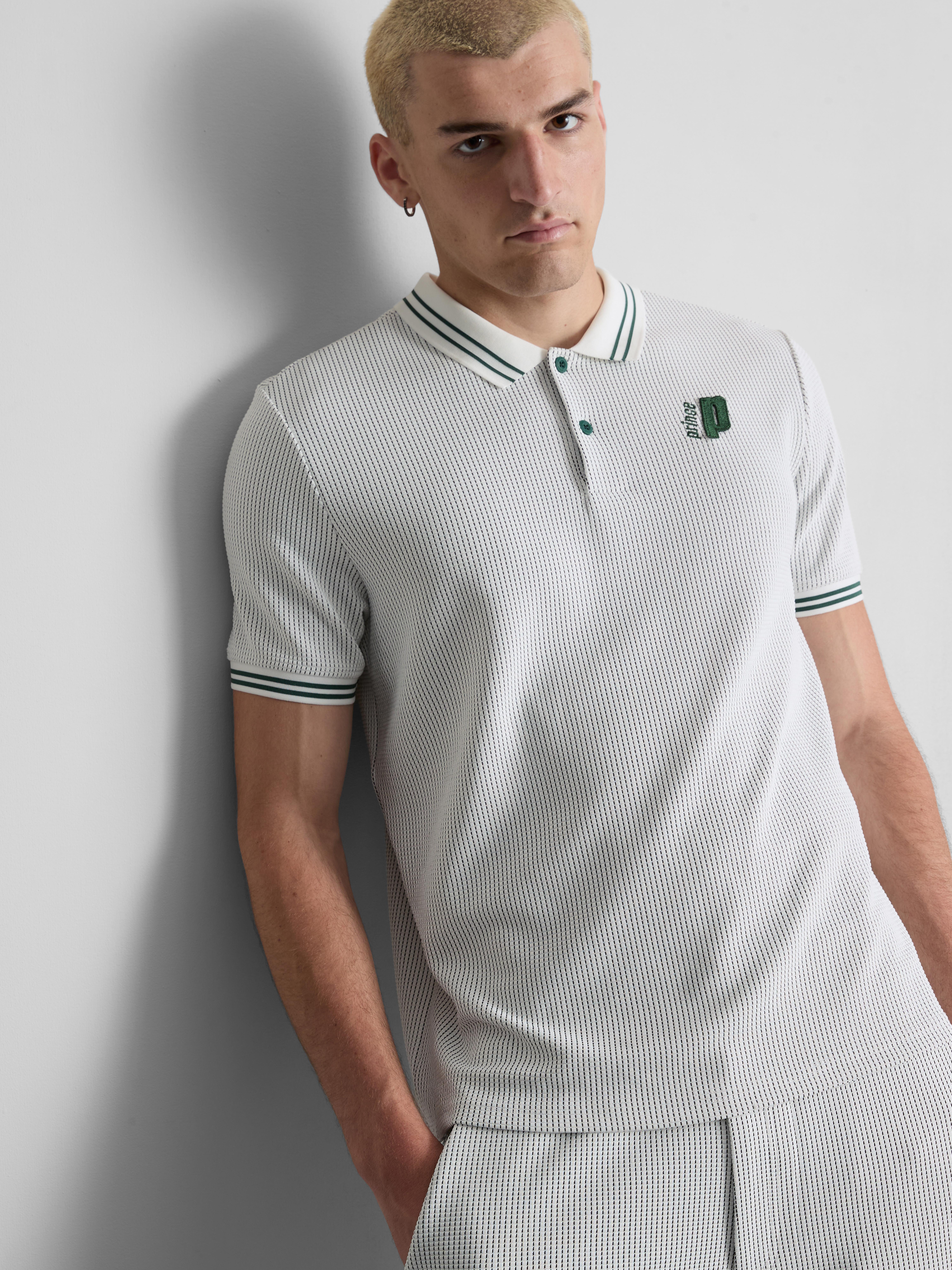 Tricou polo texturat Prince