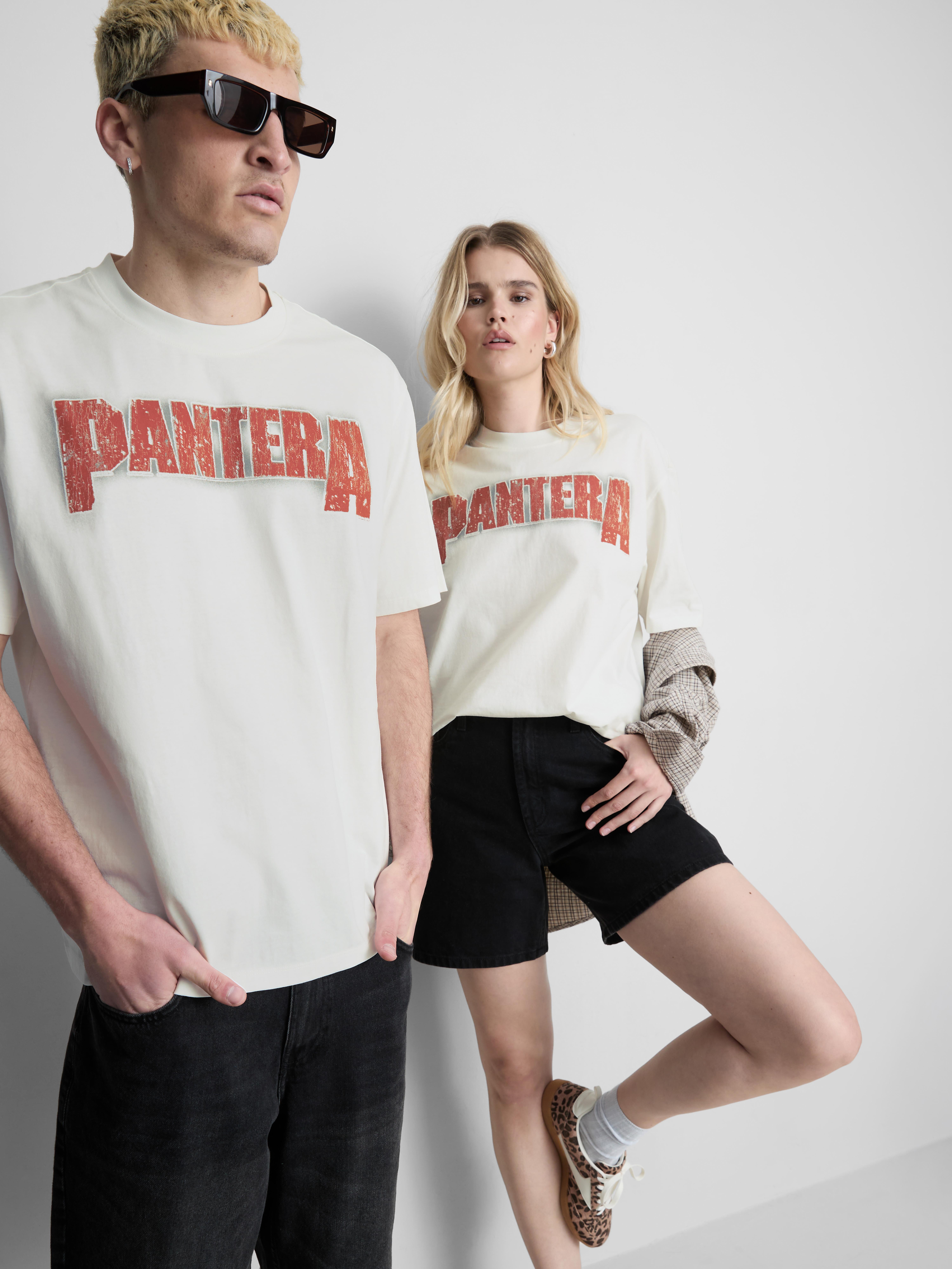 T-shirt met print Pantera