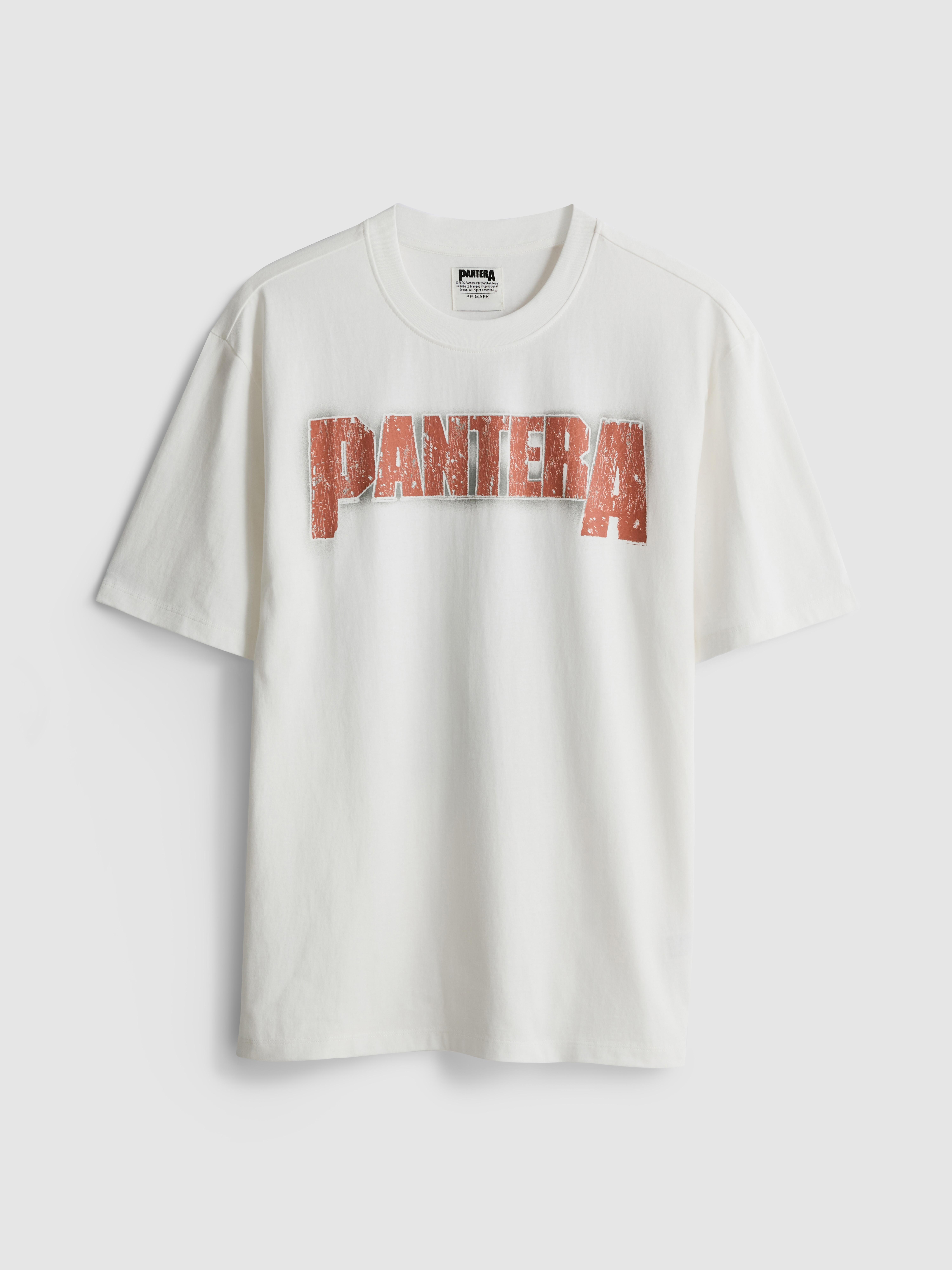 T-shirt met print Pantera
